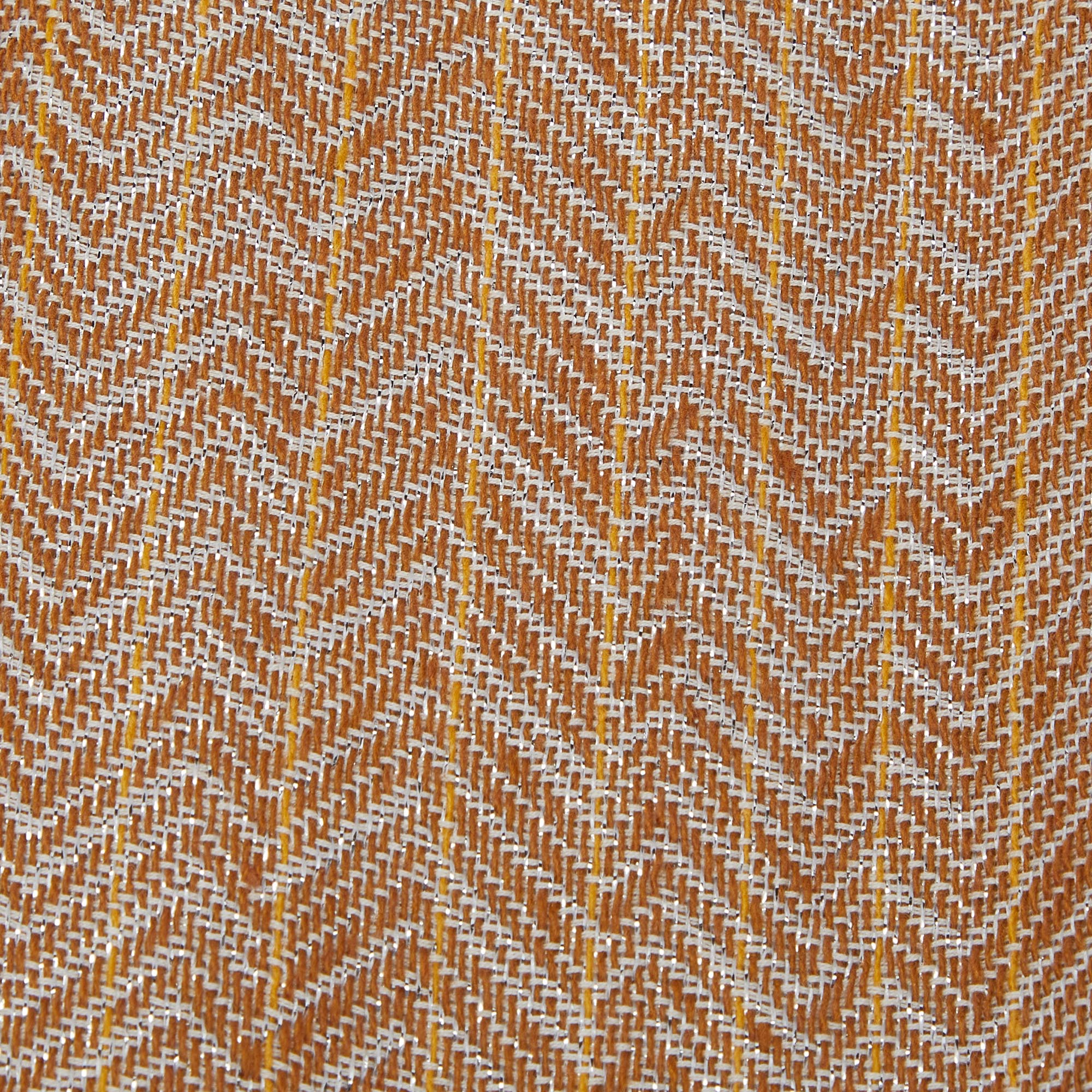 Missoni Vintage Multicolor Lurex Knit Fringed Scarf