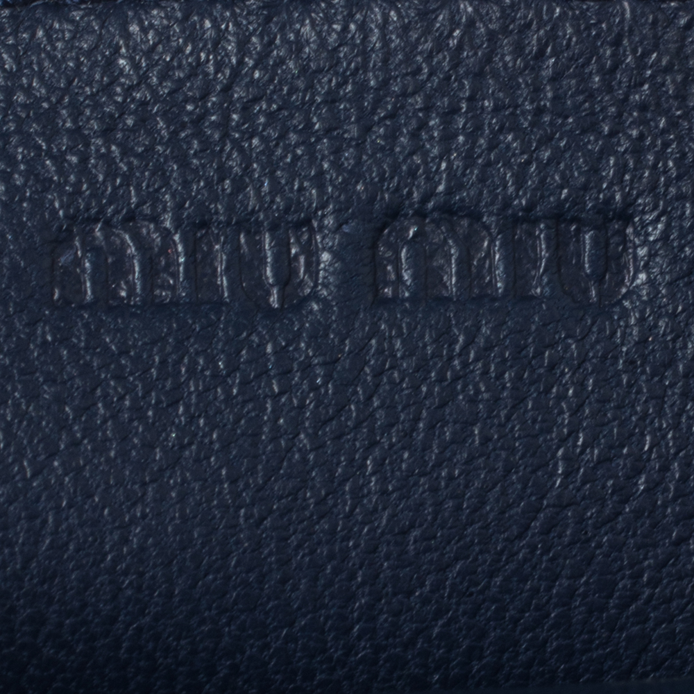 Miu Miu Blue Leather Phone Case