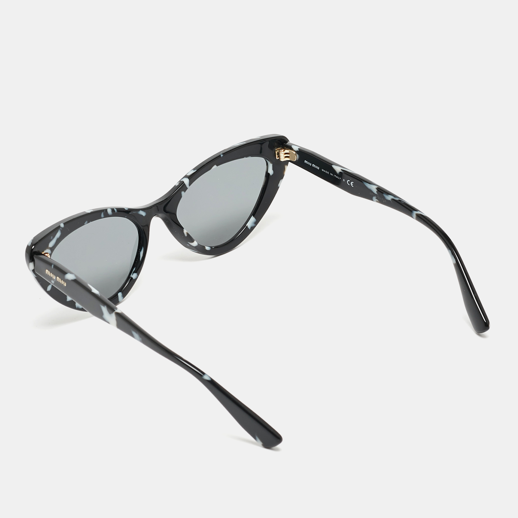 Miu Miu Black SMU 01V Cat Eye Sunglasses