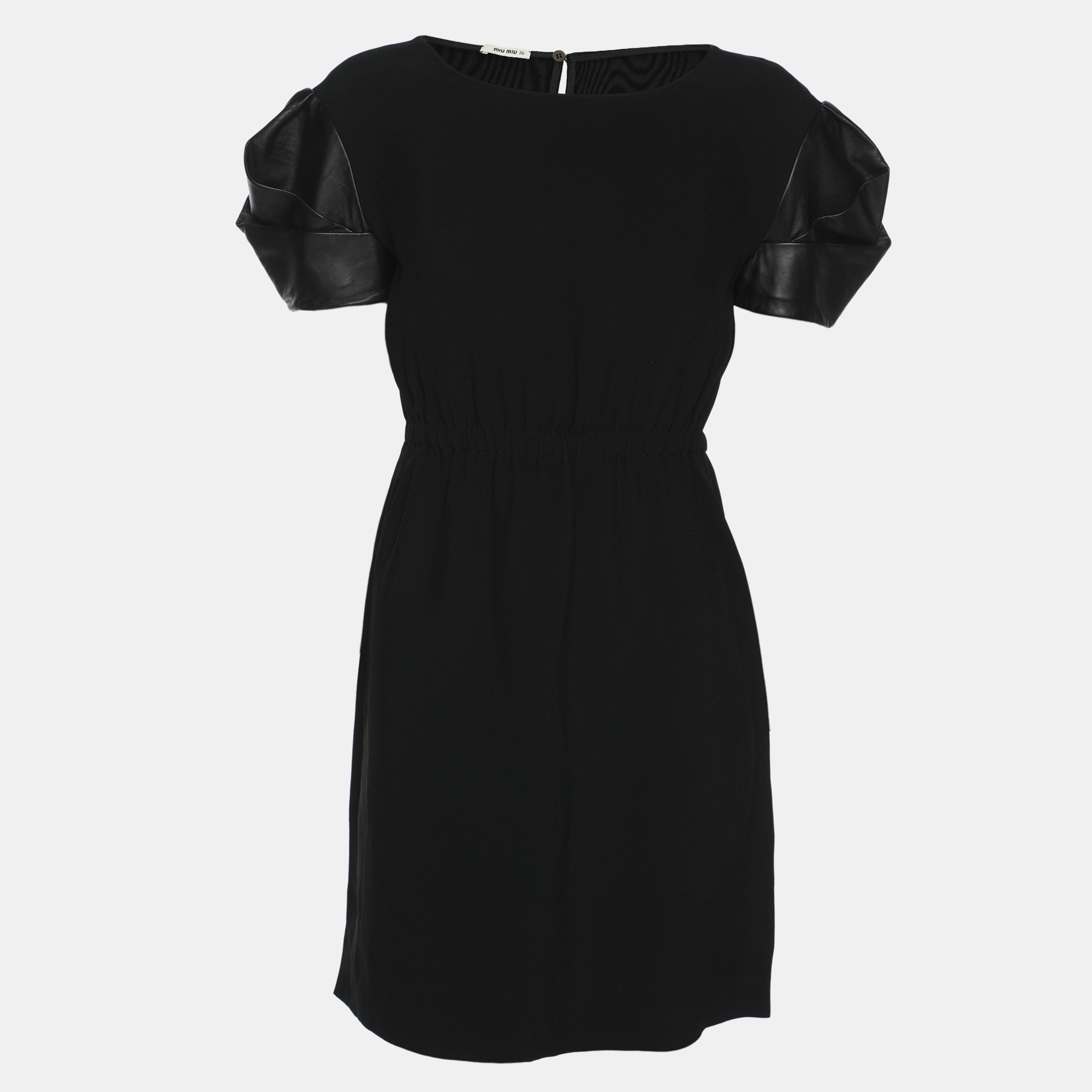 Miu Miu Black Crepe Dress XS - Miu Miu - Modalova