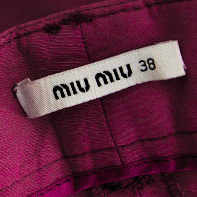 Miu Miu Hot Pink Mini Shorts S