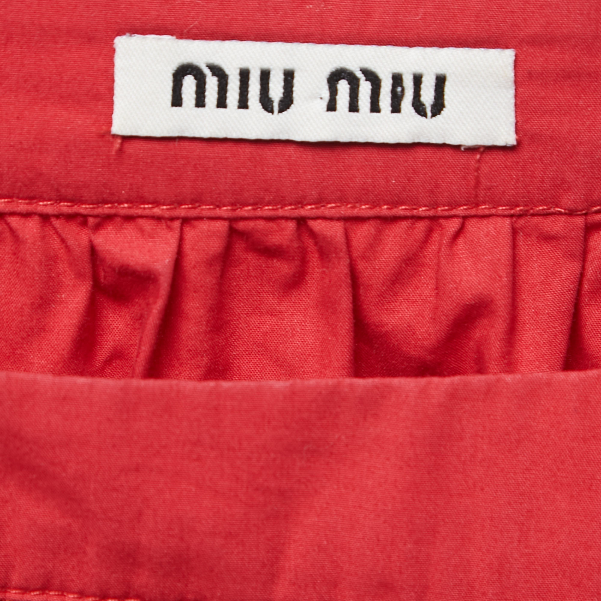 Miu Miu Red Cotton Top S