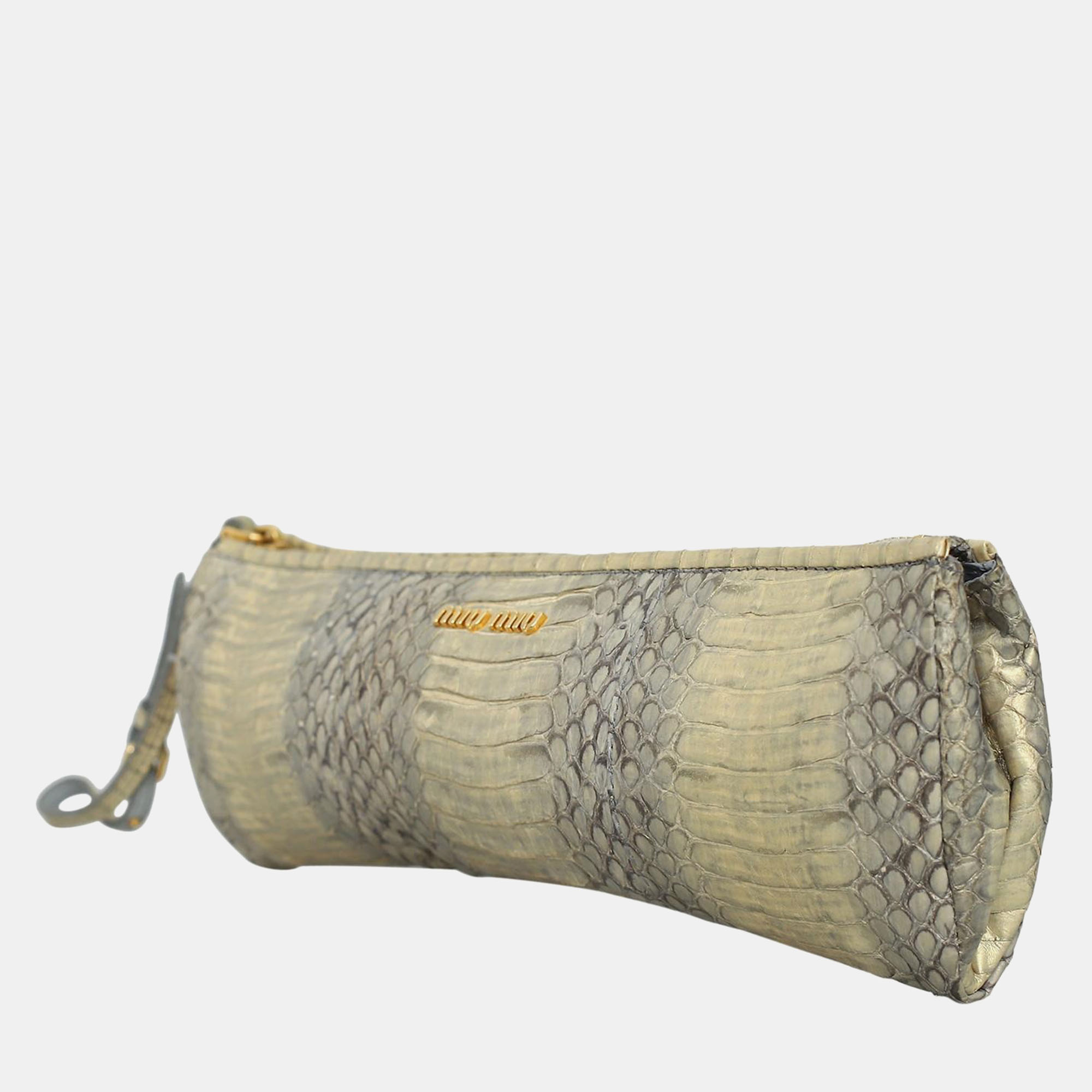 Miu Miu Python Clutch