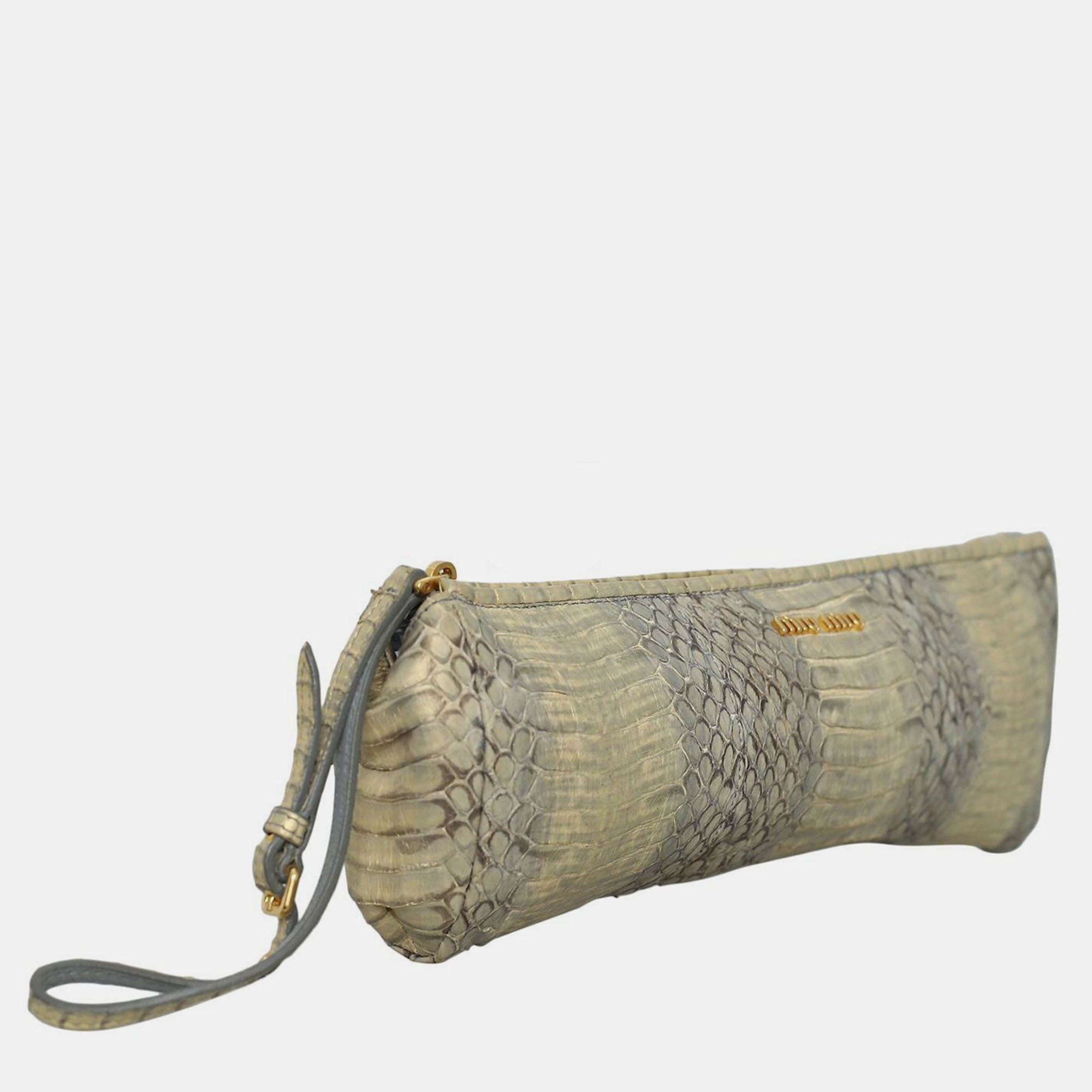 Miu Miu Python Clutch