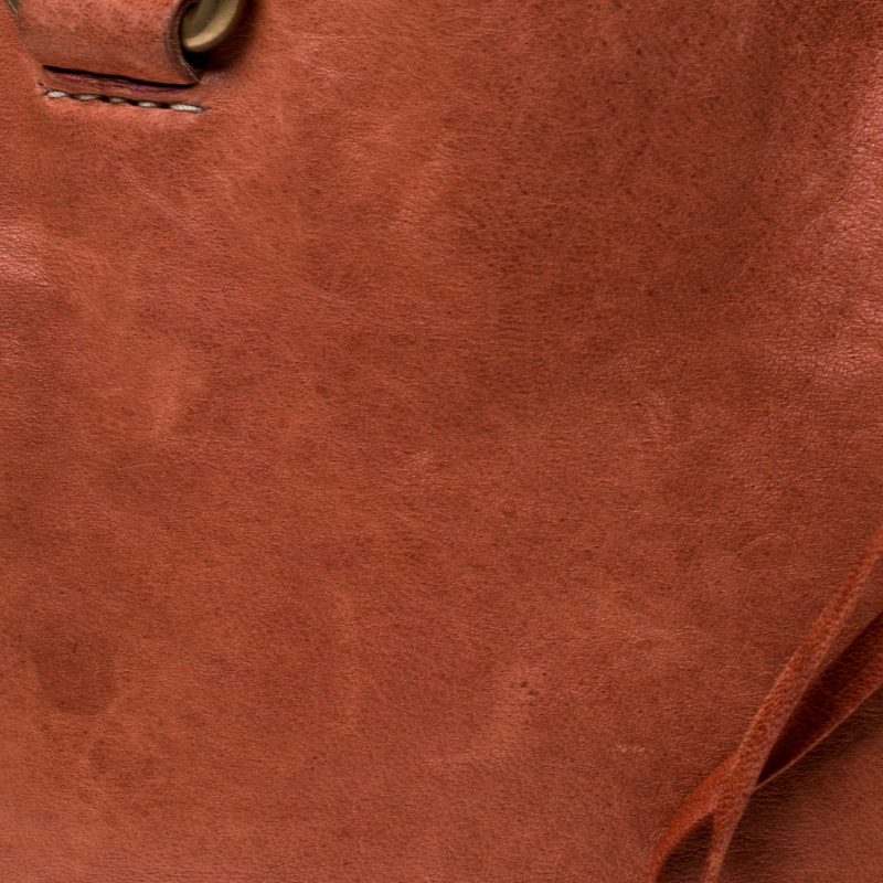 Miu Miu Orange Leather Small Shoulder Bag