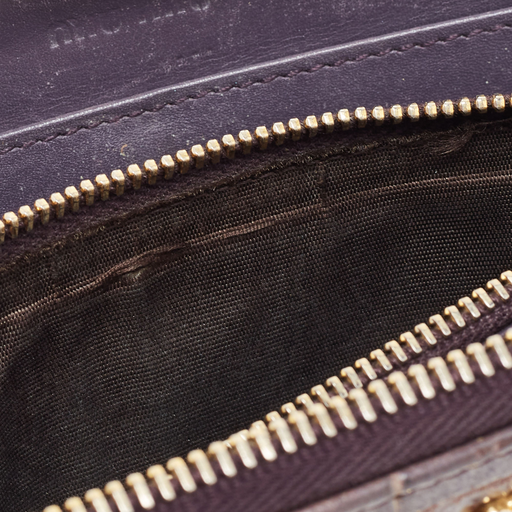 Miu Miu Mauve Purple Croc Embossed Glazed Leather Zip Around Continenal Wallet