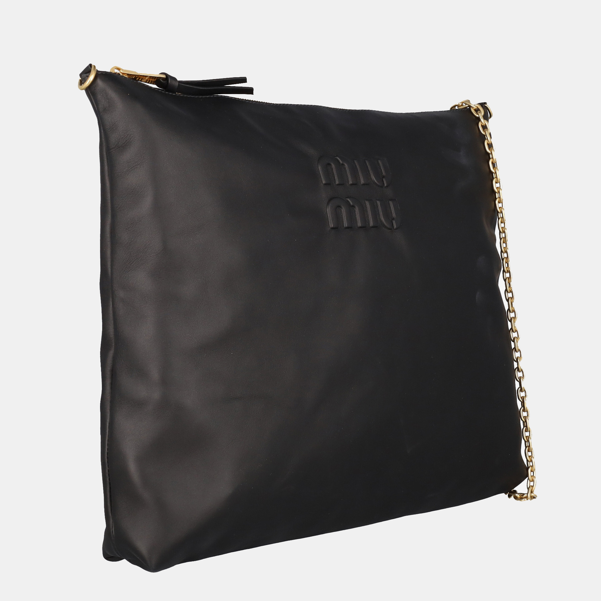 Miu Miu  Women's Leather Cross Body Bag - Black - One Size
