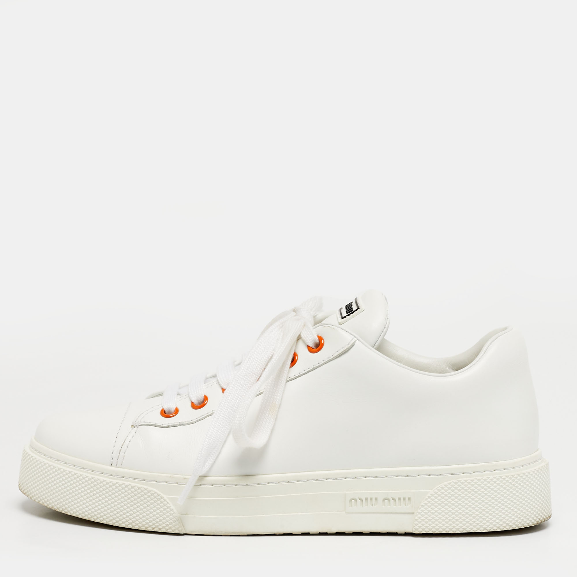 Miu Miu Donna Size White Leather Lace Up Sneakers
Miu Miu Donna Size White Leather Lace Up Sneakers