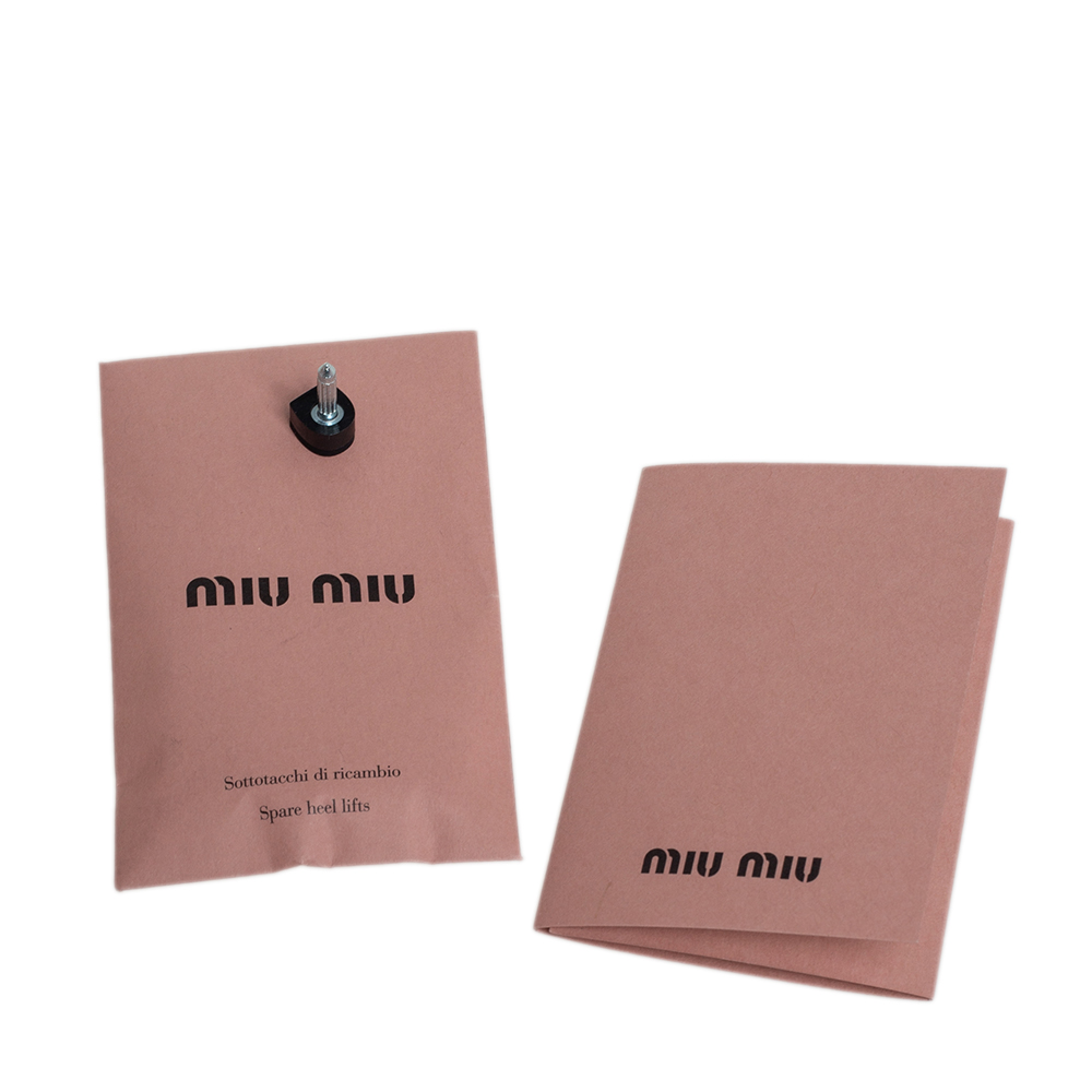 Miu Miu  Black/White Leather Round Toe Pumps Size 37