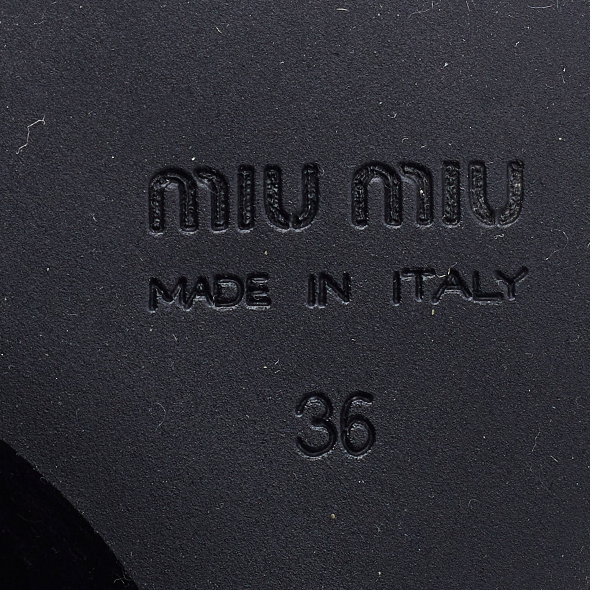 Miu Miu Black Suede Embellished Bow Wedge Pumps Size 36