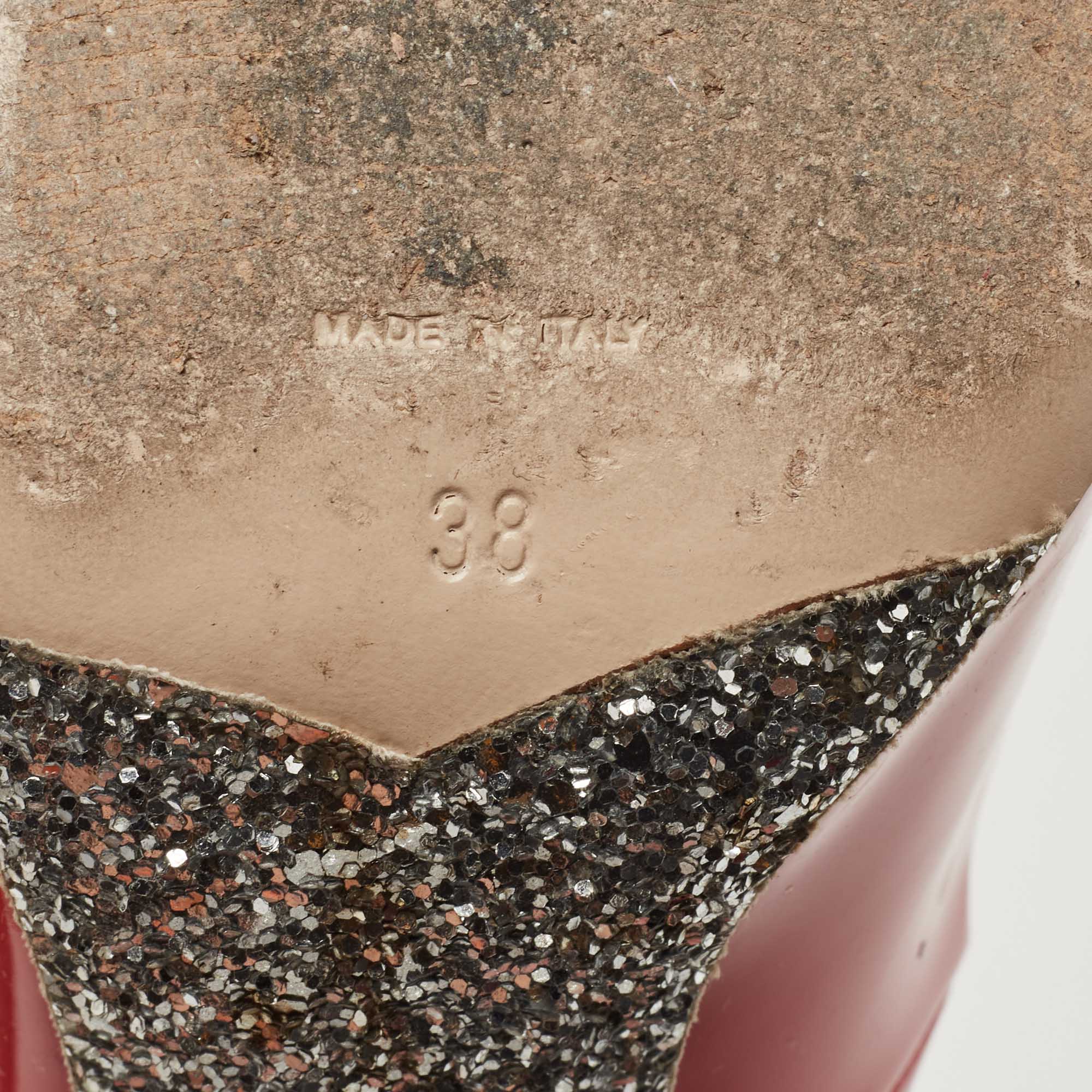 Miu Miu Pink Patent Leather Mary Jane Pumps Size 38
