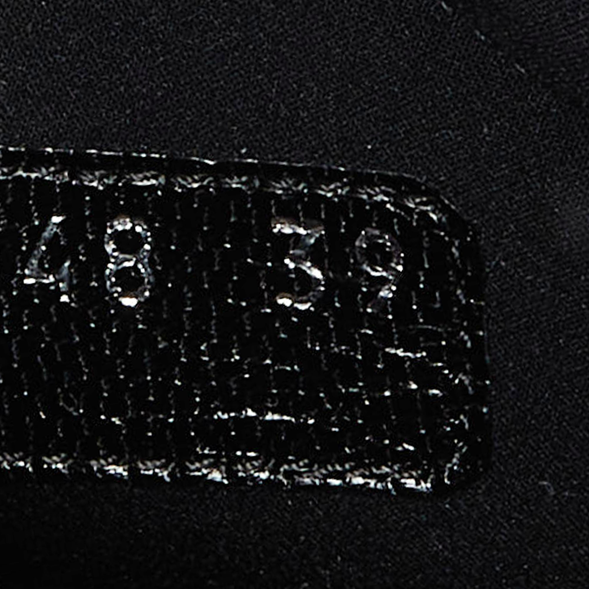 Miu Miu Black/Burgundy Embellished Fabric And Satin Astro Sneakers Size 39