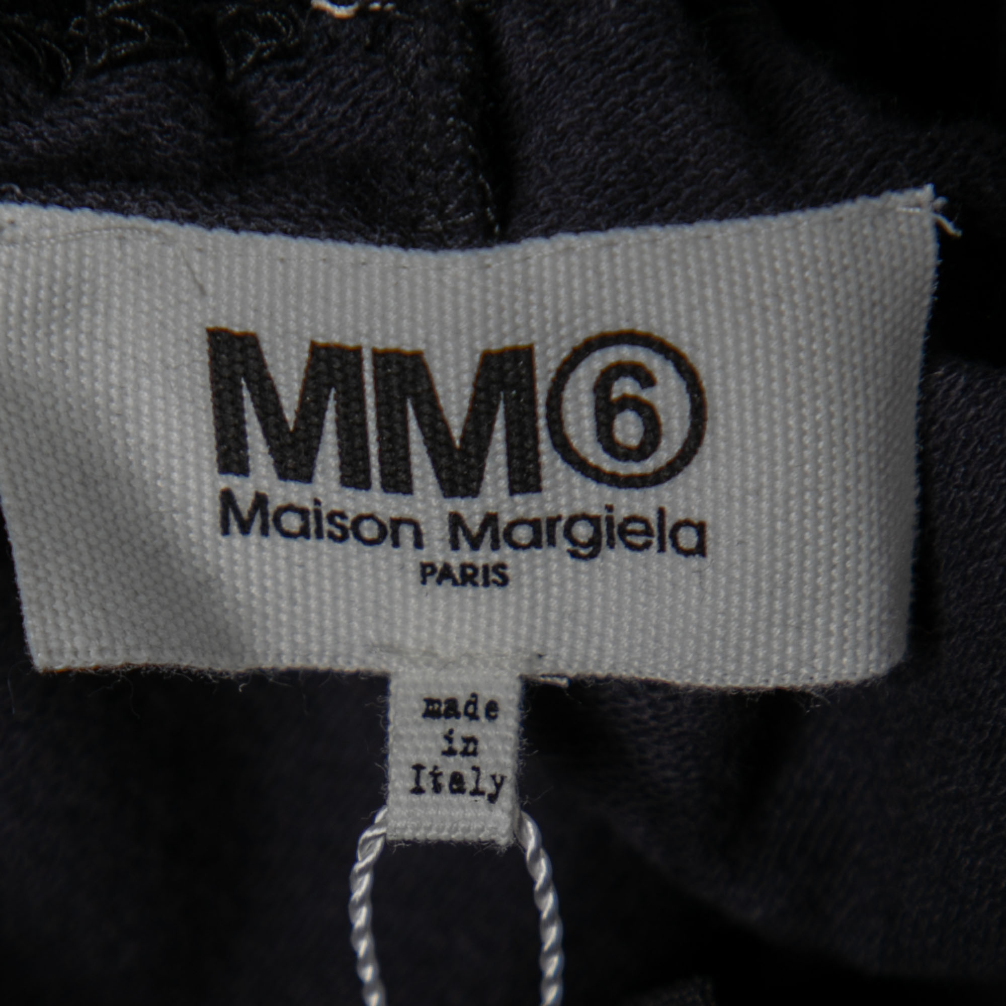 Maison Margiela MM6 Black Velvet Elasticized Waist Trousers M