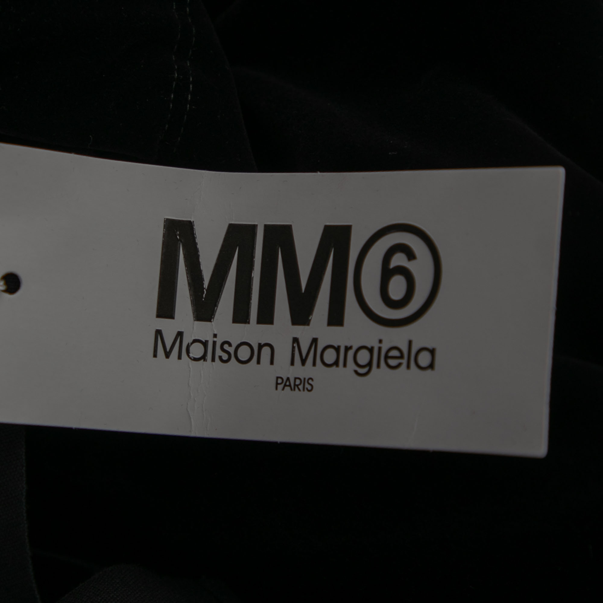 Maison Margiela MM6 Black Velvet Elasticized Waist Trousers M