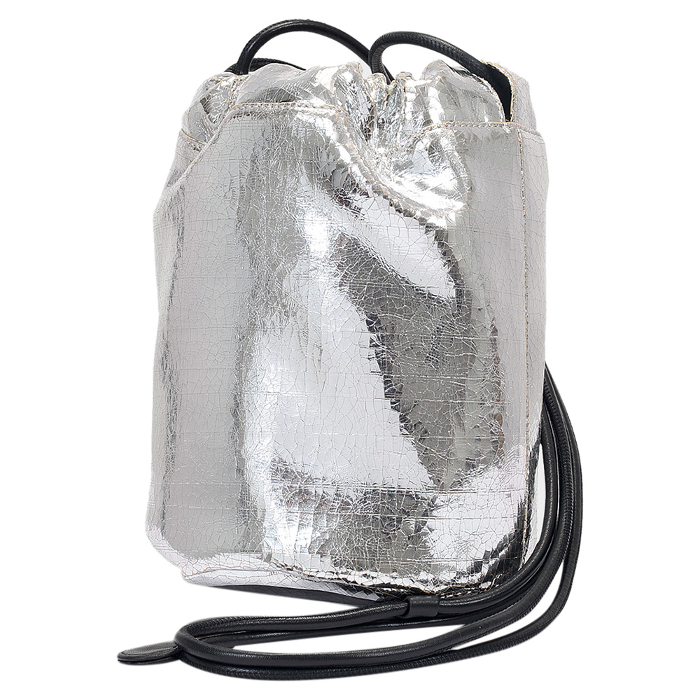 

MM6 Maison Margiela Silver Pink Synthetic Leather Two-Compartment Bum Bag