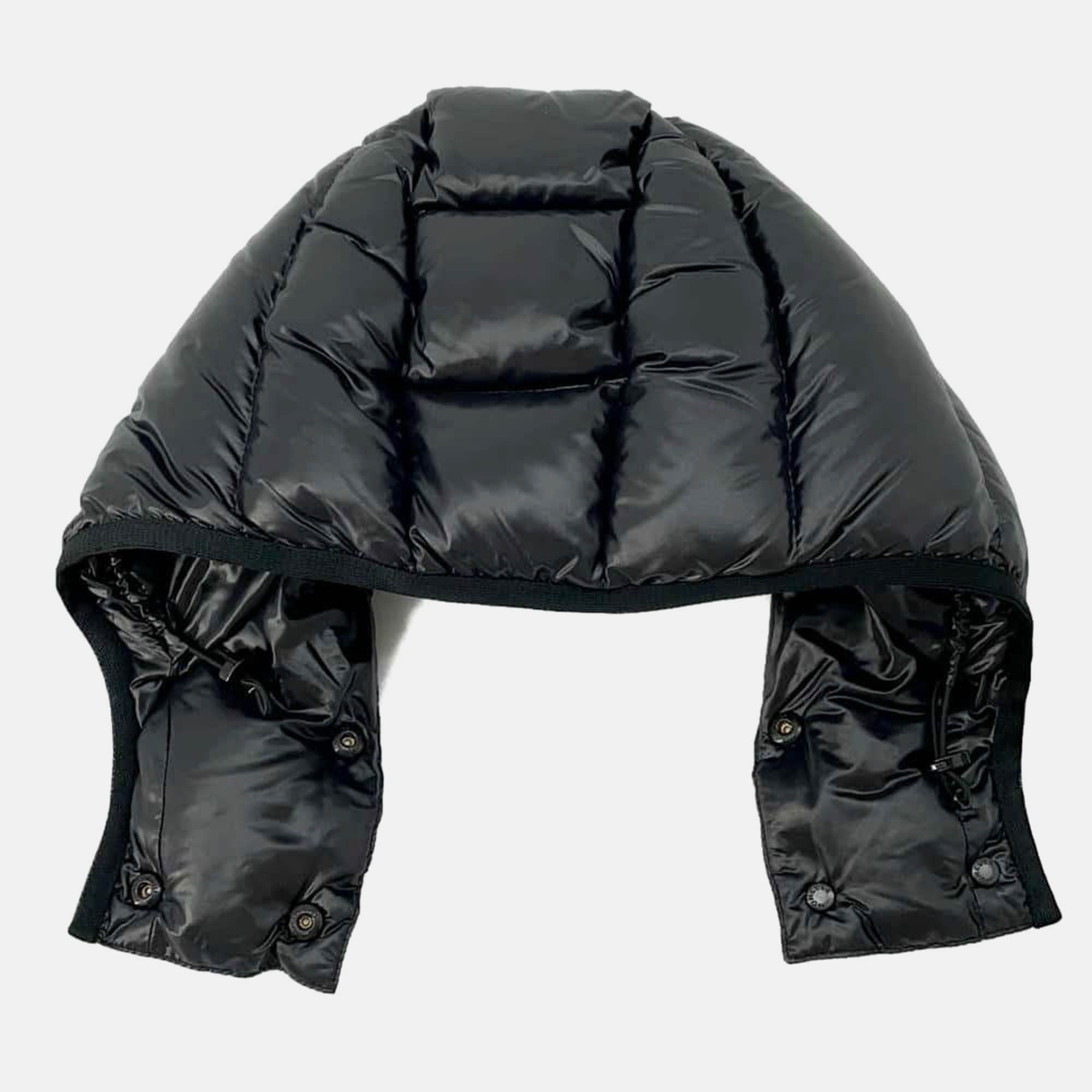 Moncler Black Nylon Zip-up Down Jacket Size 1