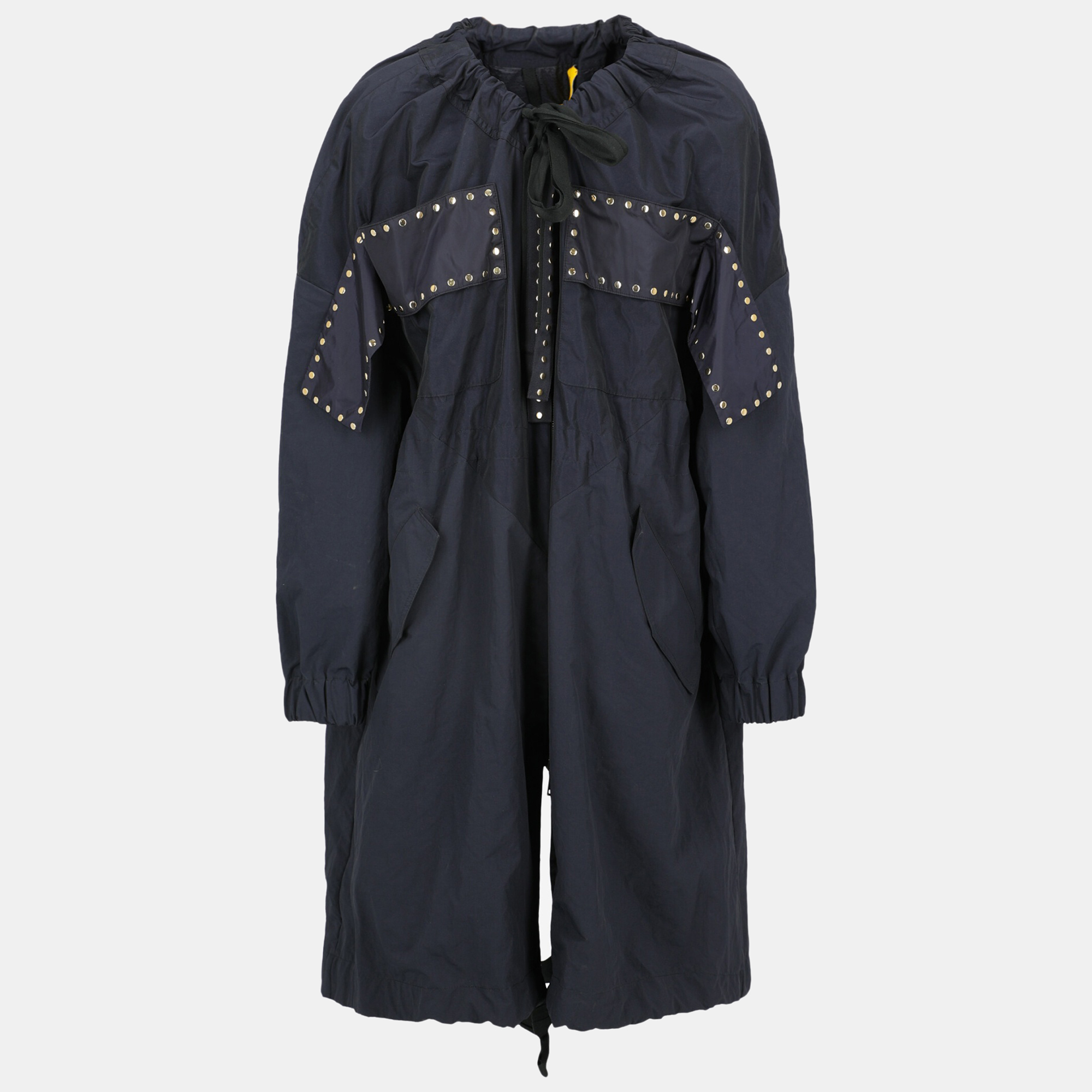 Moncler  Women's Synthetic Fibers Raincoat - Navy - XS