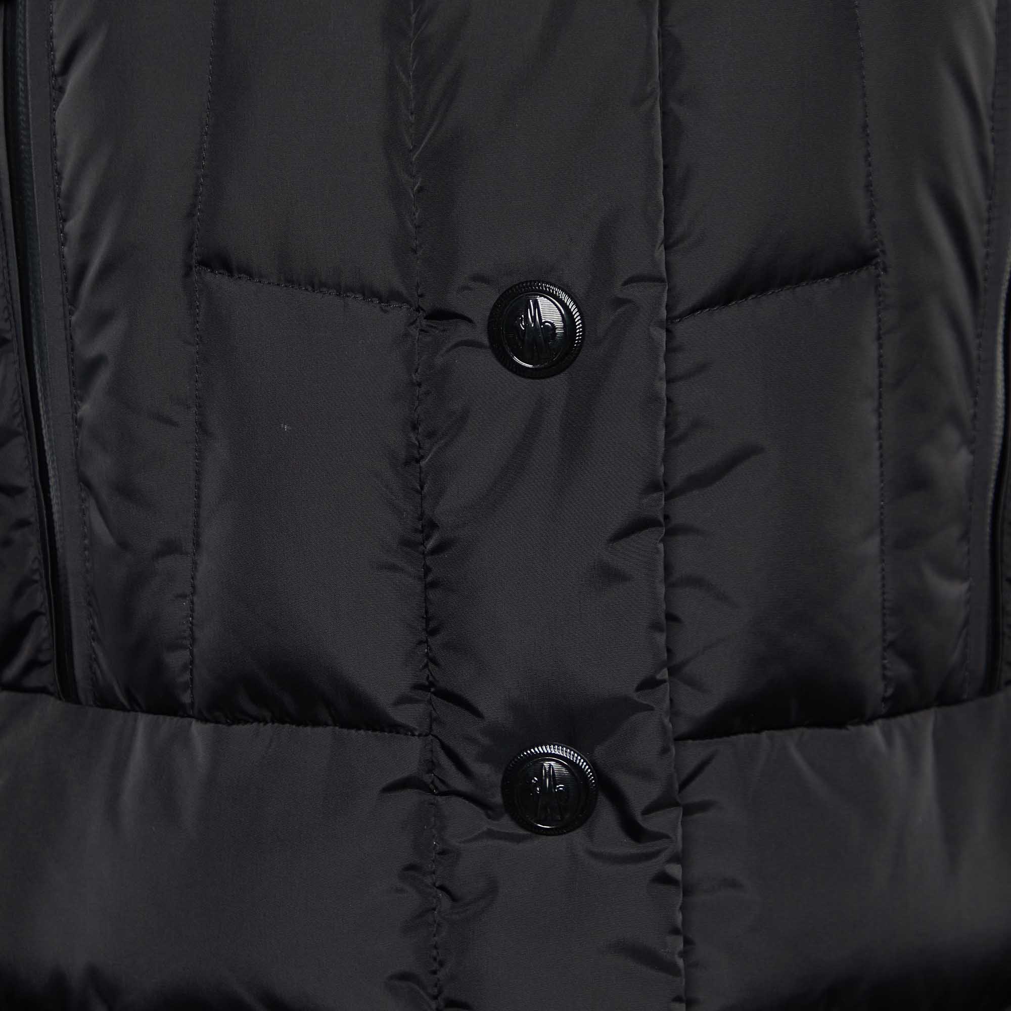 Moncler Grenoble Black Nylon Ski Jacket L