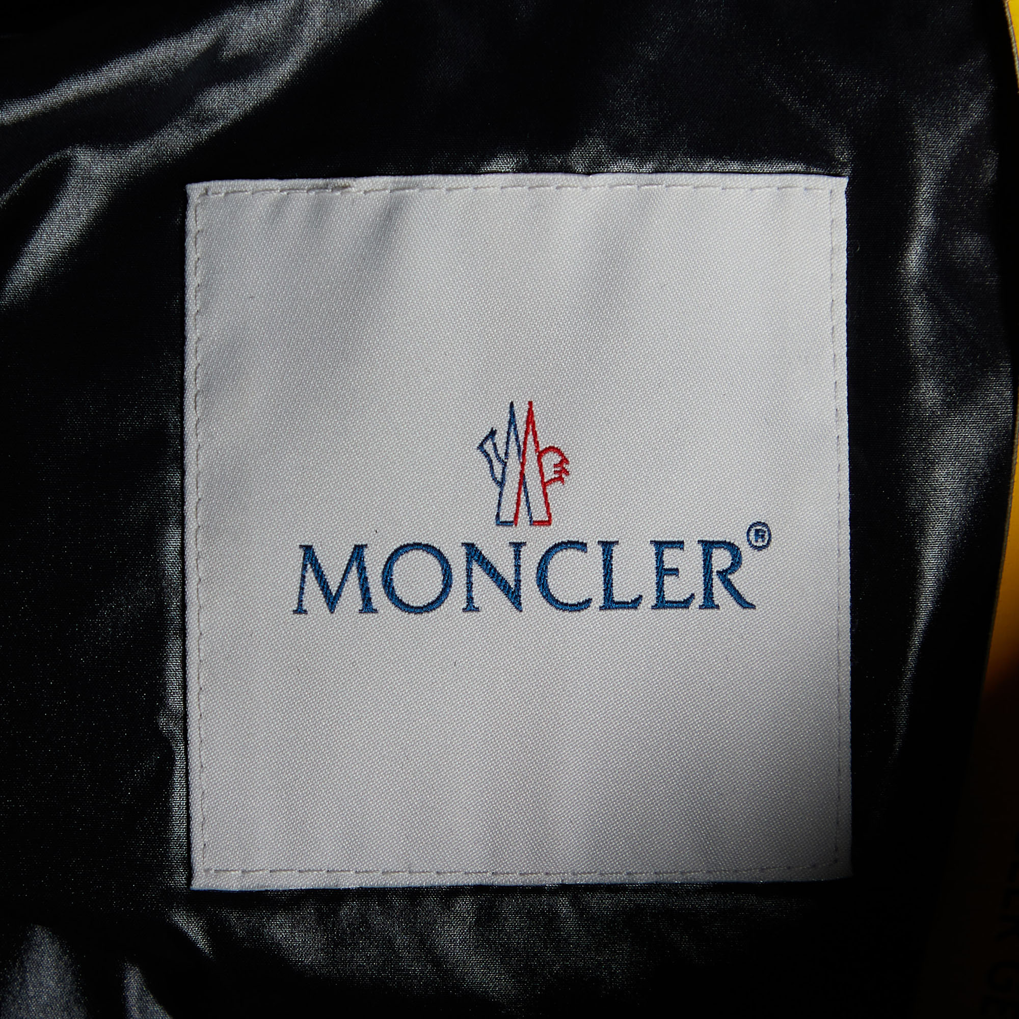 Moncler Black/Beige Nylon Patricia Down Jacket S