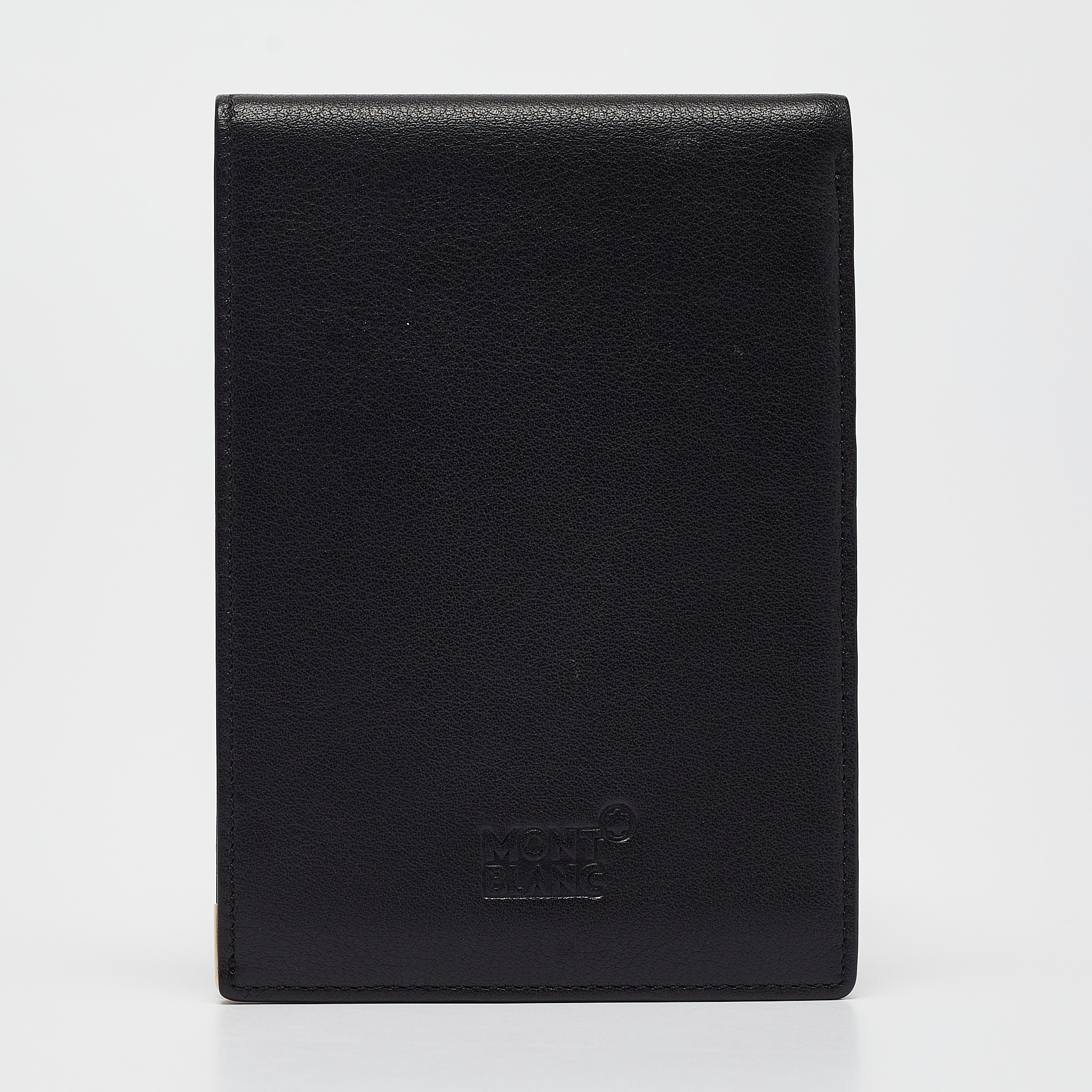 Montblanc Black Leather Meisterstuck Mini Bifold Agenda Cover