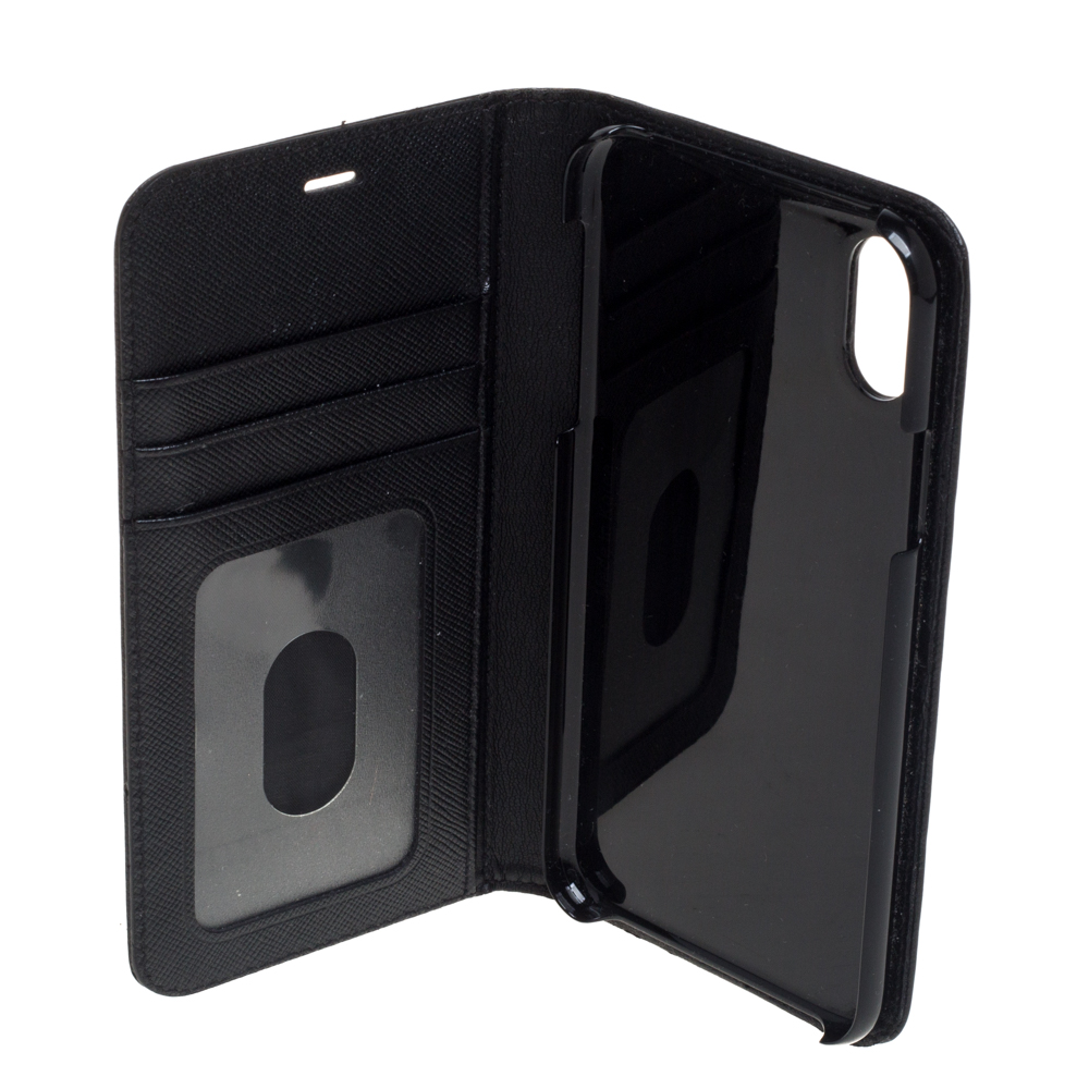 

Montblanc Black Leather Sartorial iPhone  Flip Case