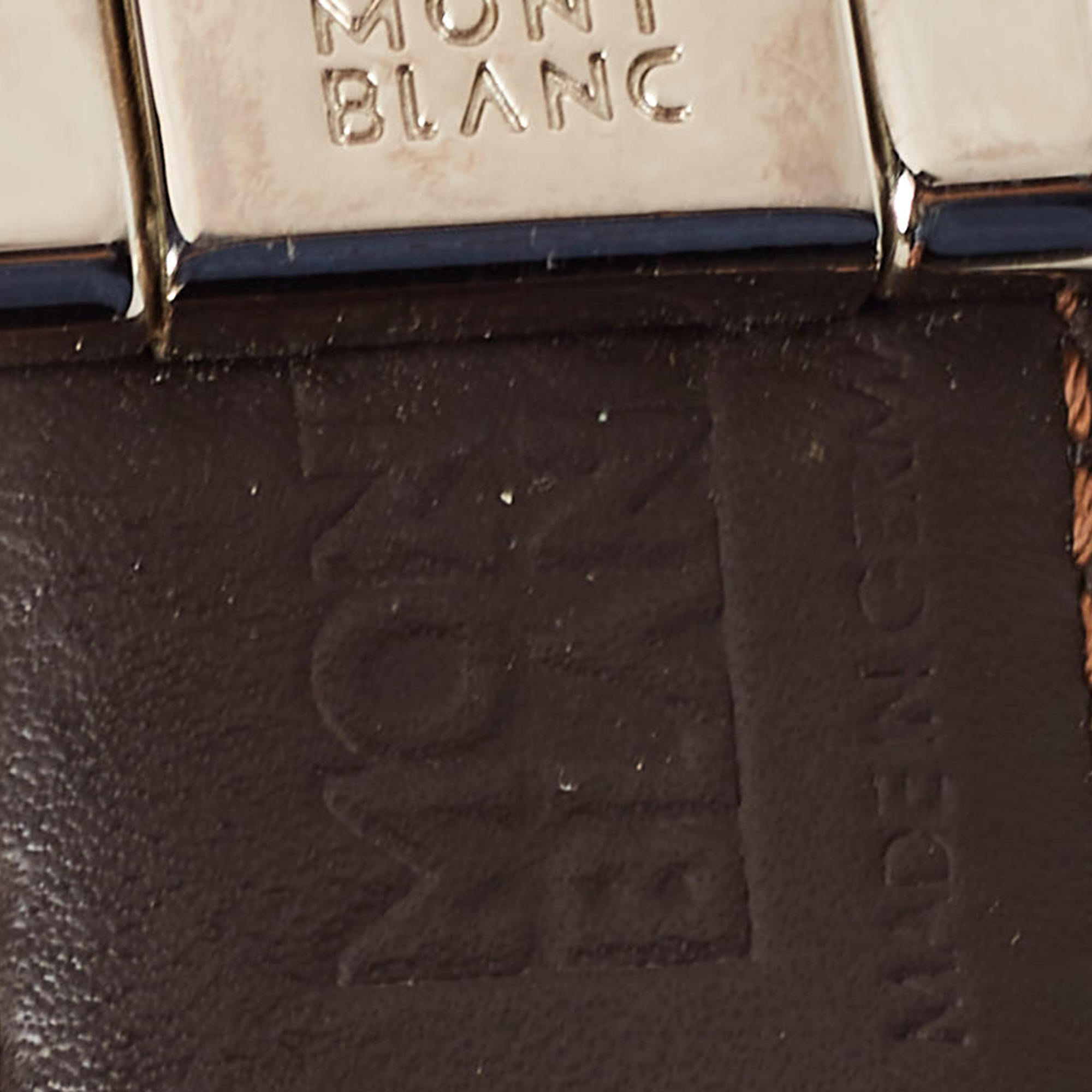 Montblanc Black/Brown Leather Cut To Size Reversible Belt