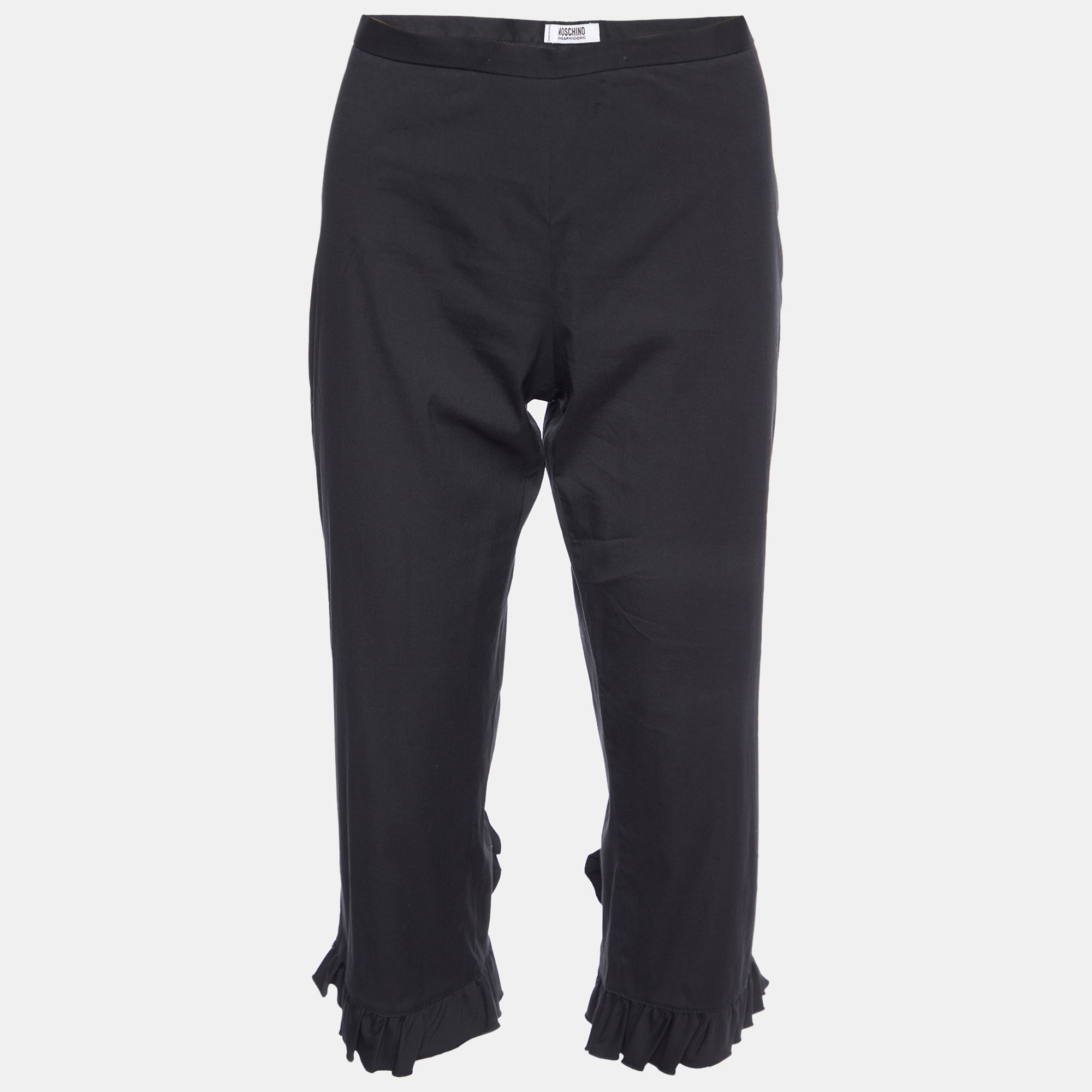 

Moschino Cheap and Chic Black Cotton Capri Pants