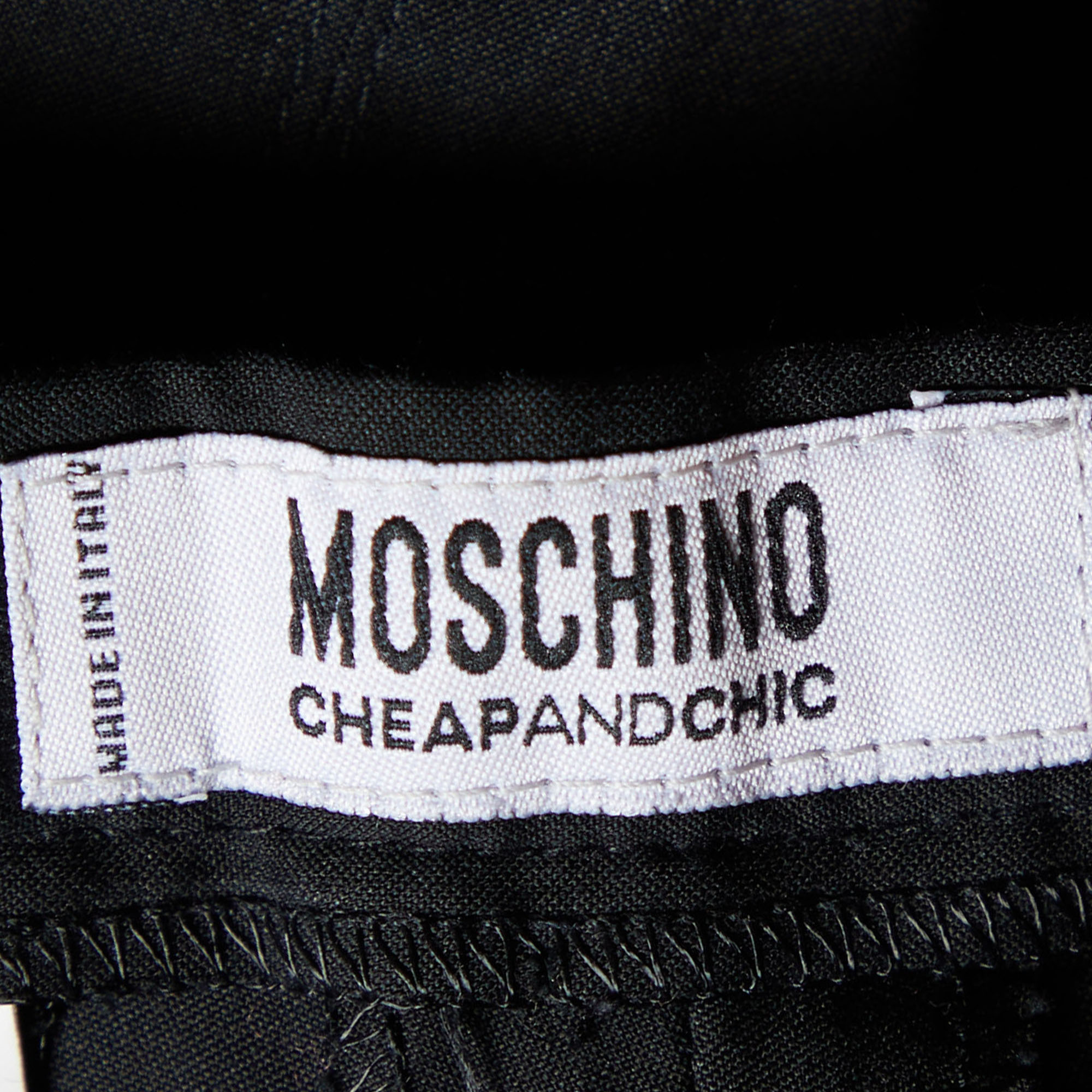 Moschino Cheap And Chic Black Cotton Capri Pants M