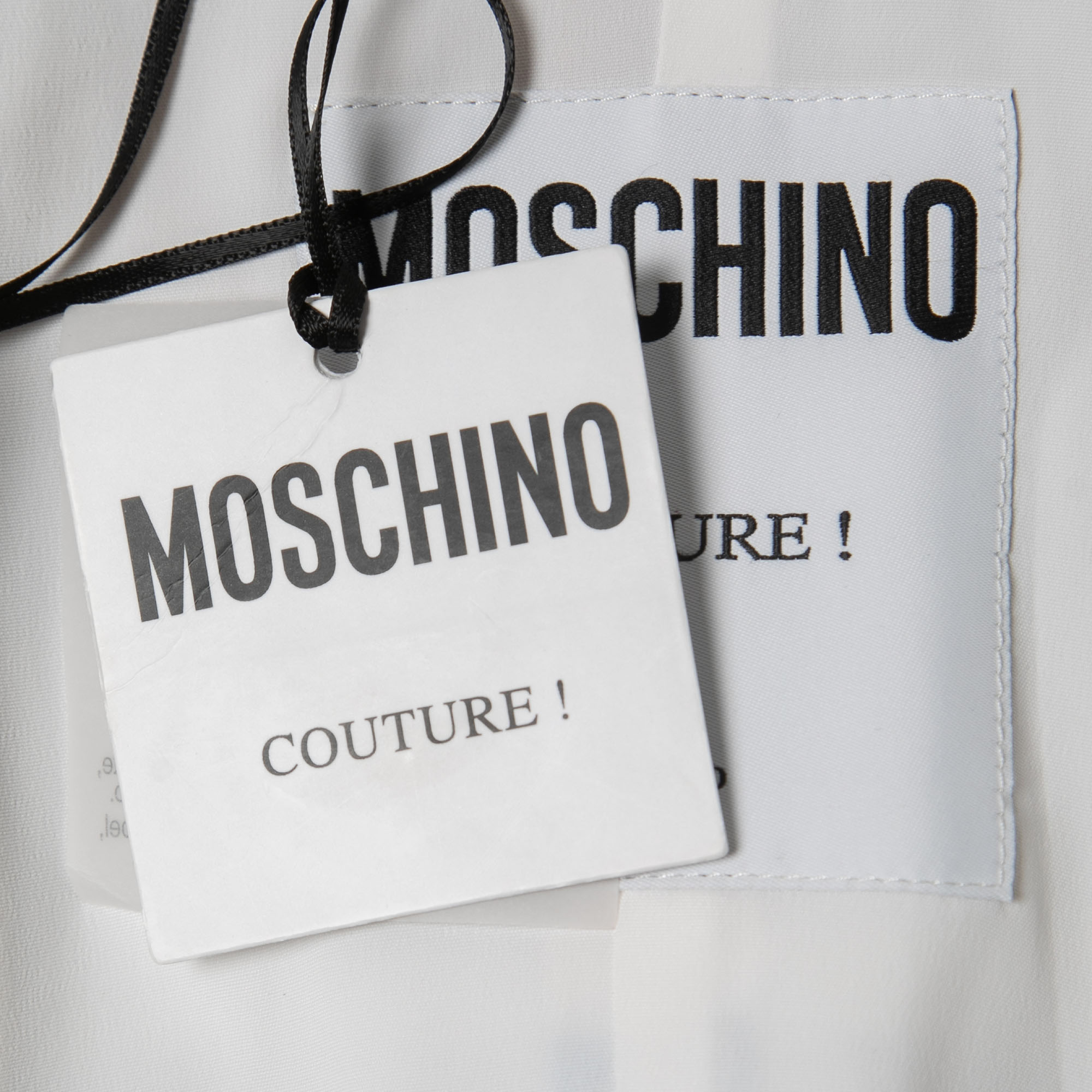 Moschino Couture Multicolor Striped Cotton Bustier Top S