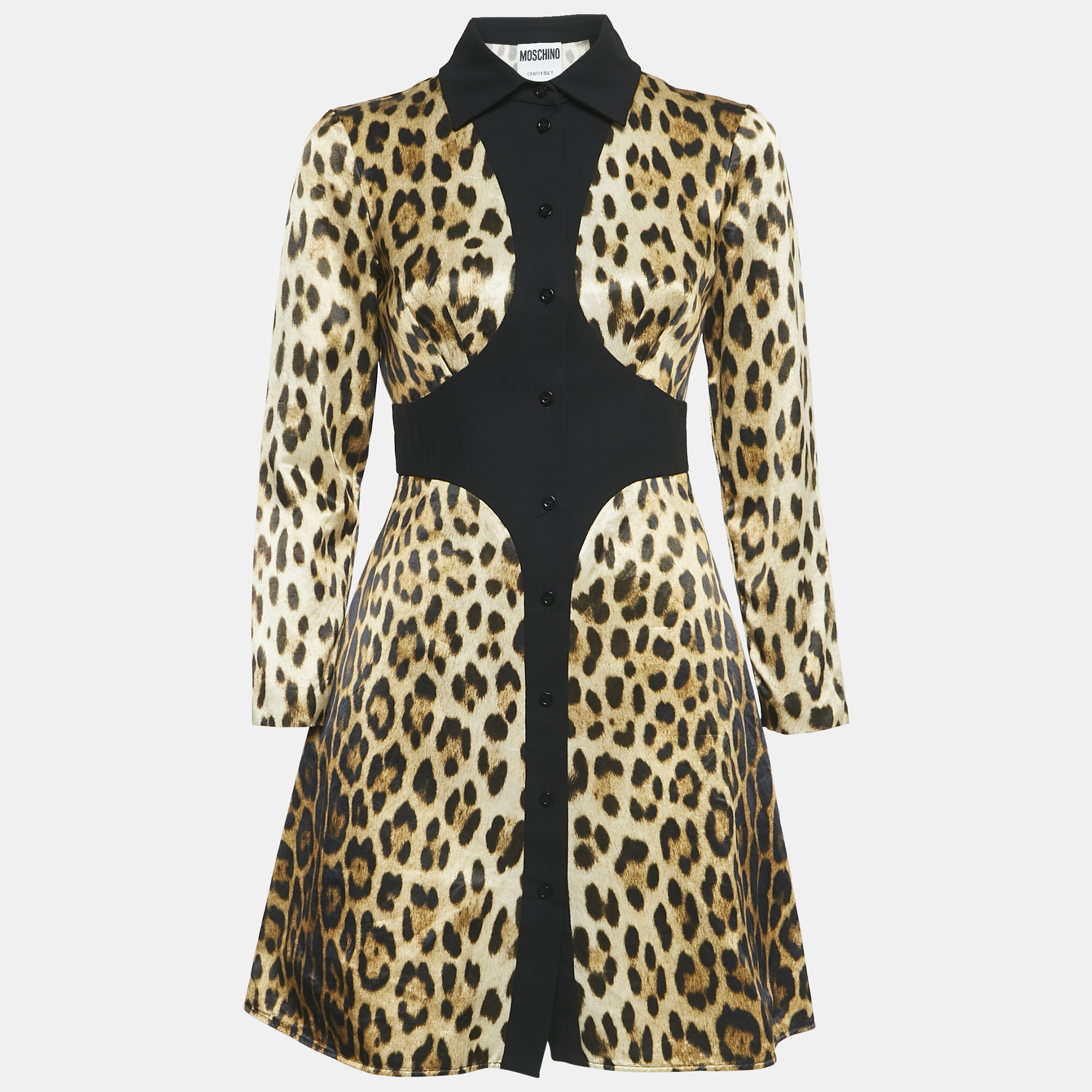 Moschino Couture Brown Leopard Print Cotton Blend Shirt Dress S
Moschino Couture Brown Leopard Print Cotton Blend Shirt Dress S