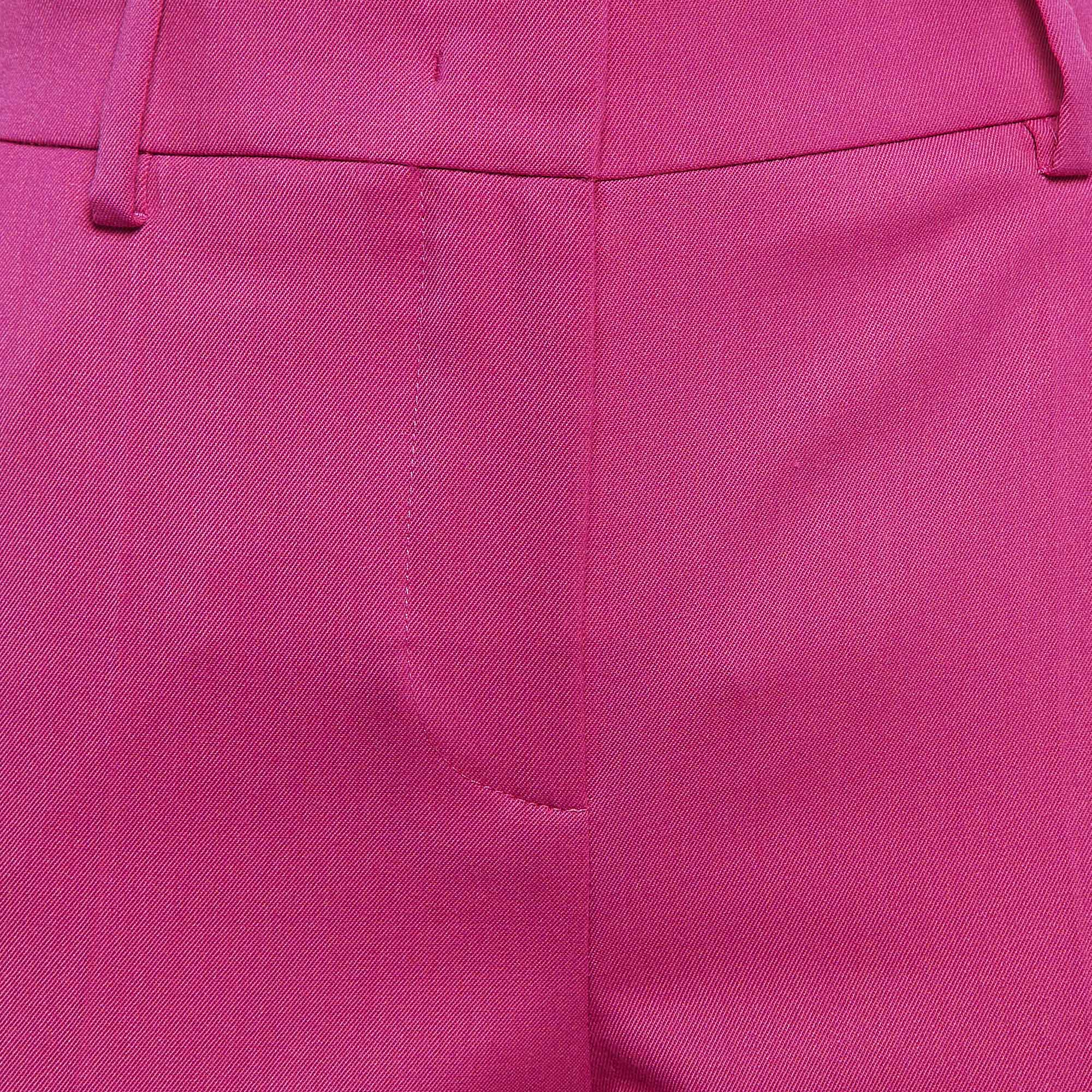 Moschino M05CHIN0 Jeans Pink Gabardine Trousers XS