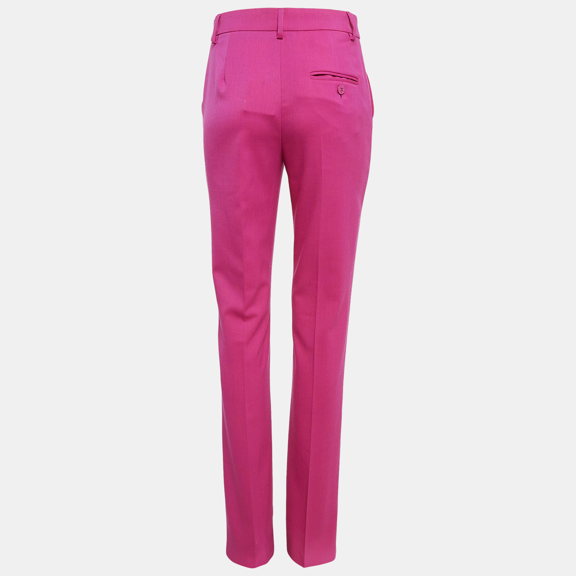 Moschino M05CHIN0 Jeans Pink Gabardine Trousers XS