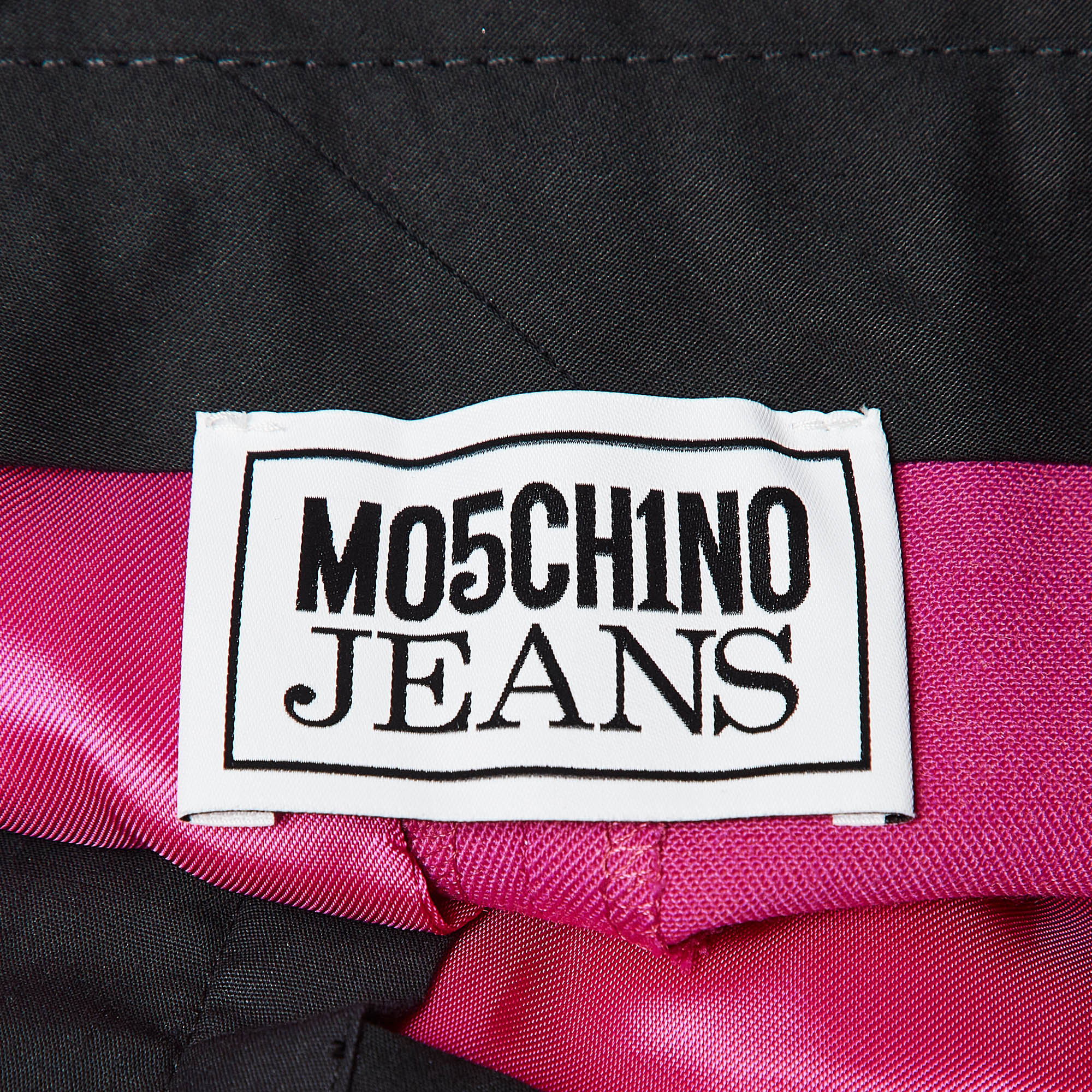 Moschino M05CHIN0 Jeans Pink Gabardine Trousers XS