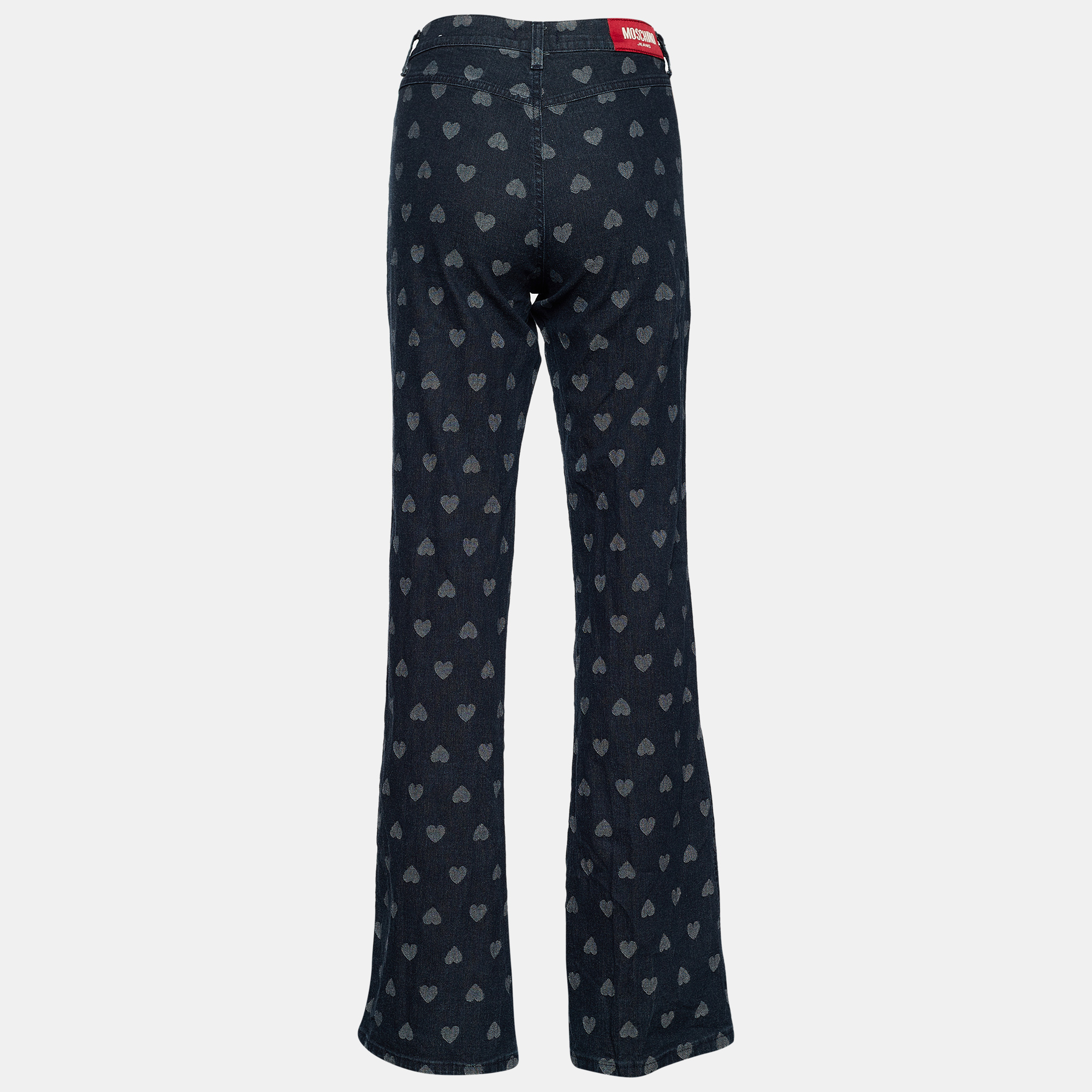 Moschino Jeans Vintage Dark Blue Heart Pattern Denim Boot Cut Jeans Waist 32, Navy blue
Moschino Jeans Vintage Dark Blue Heart Pattern Denim Boot Cut Jeans Waist 32, Navy blue