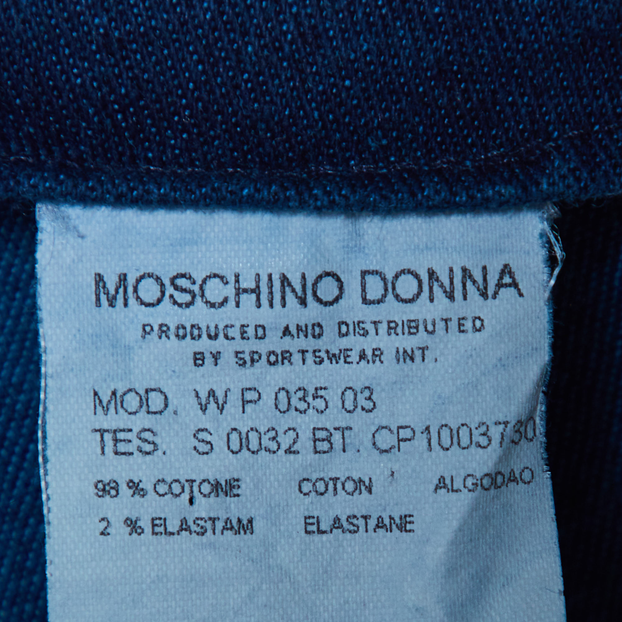 Moschino Jeans Blue Ombre Denim Flared Jeans M Waist 28