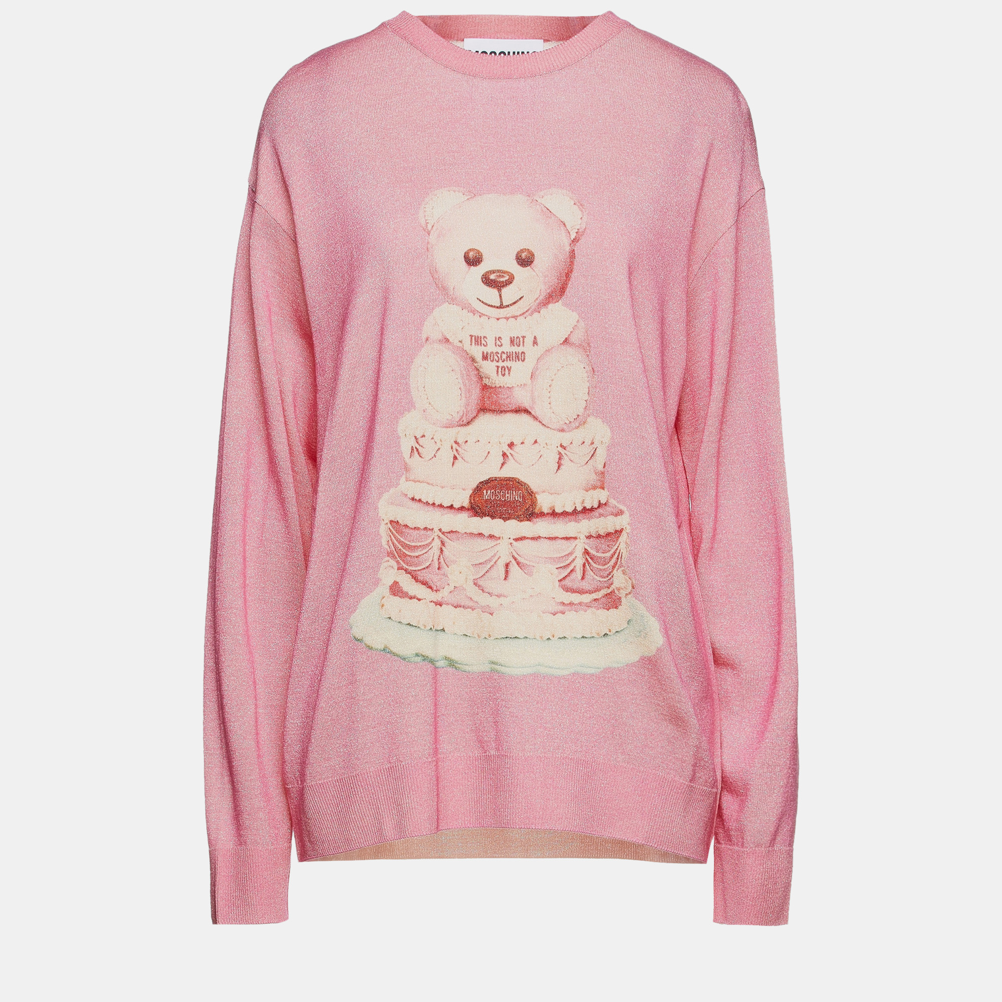 

Moschino Virgin Wool Crew Neck Sweater, Pink