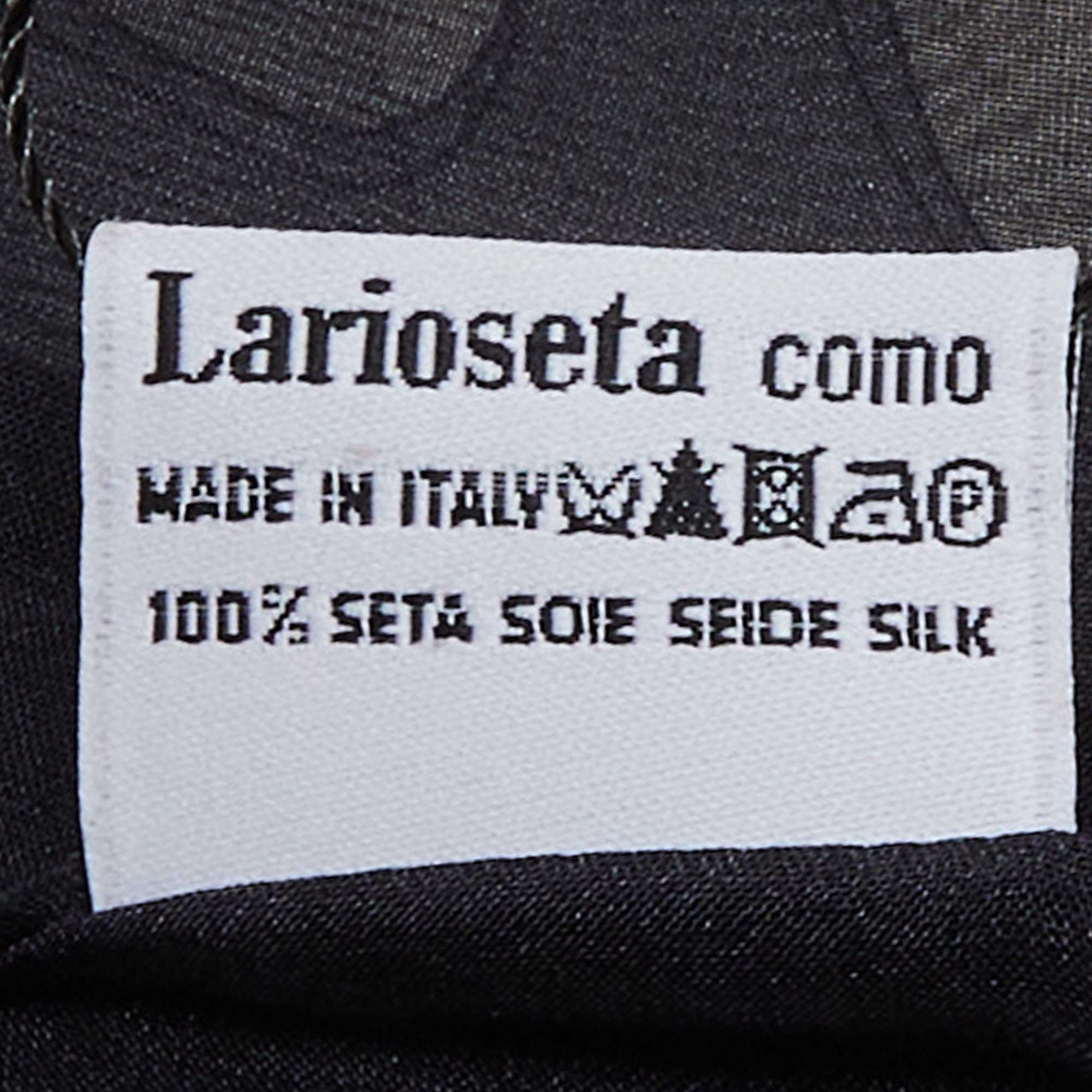 Moschino Grey Printed Silk Scarf