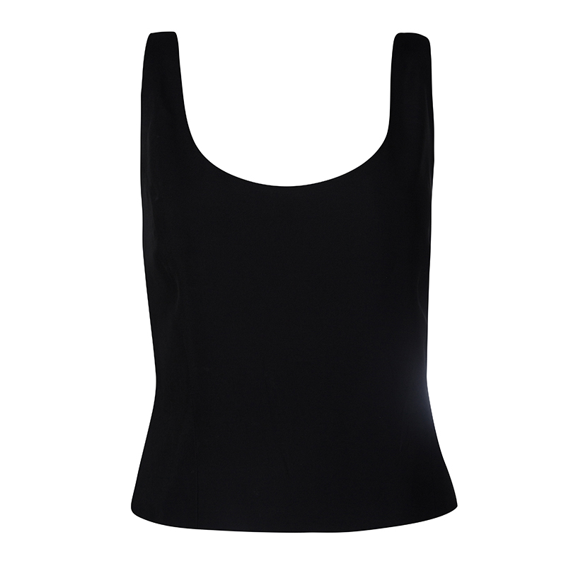 Image of Moschino Couture Black Sleeveless Crop Top M
