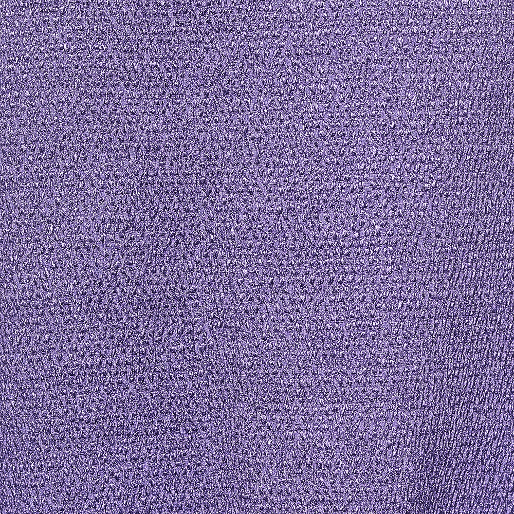 Moschino Purple Textured Wool & Silk Ruffled Mini Skirt M