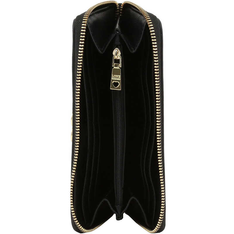Love Moschino Black Faux Leather Studded Zip Around Wallet
Love Moschino Black Faux Leather Studded Zip Around Wallet