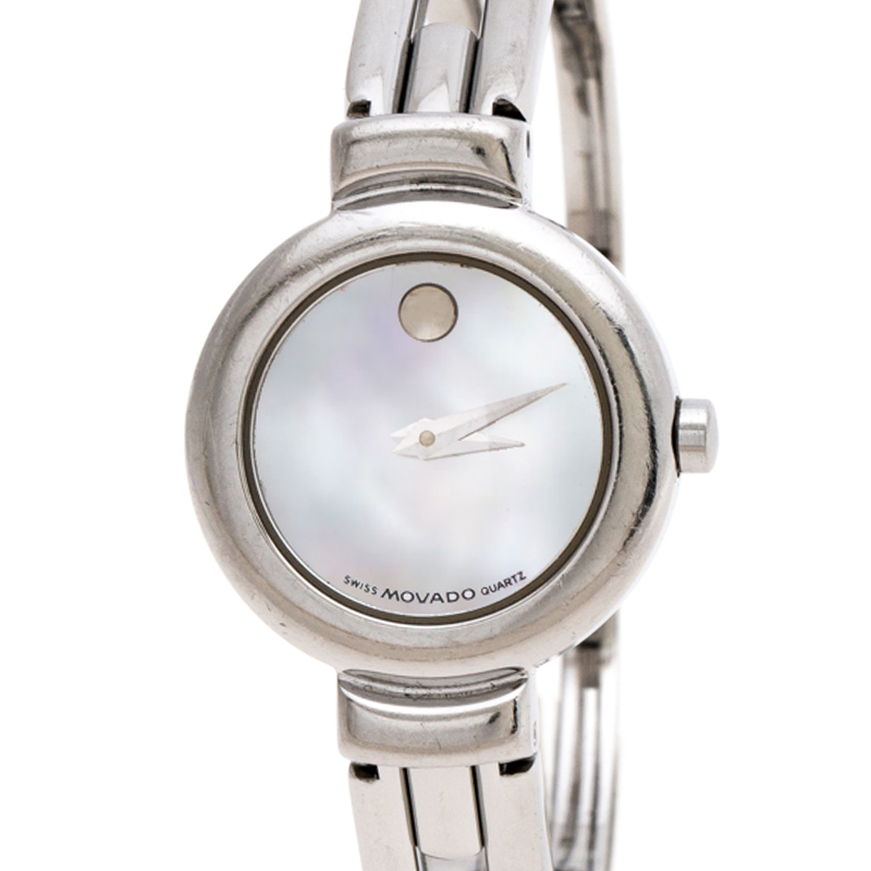Movado Mother Of Pearl Stainless Steel Harmony 84.A1.809.A Women's Wristwatch 23 Mm