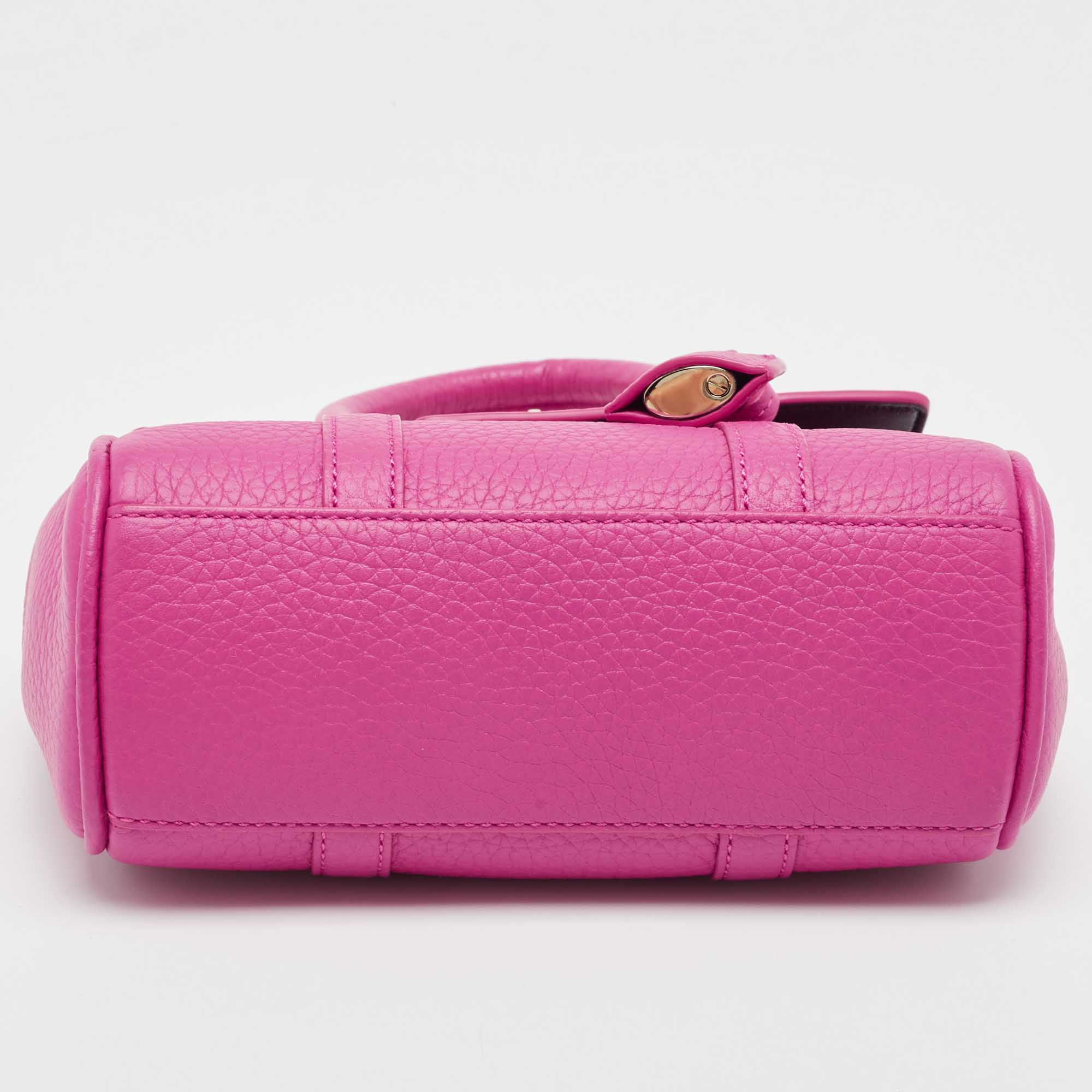 Mulberry Pink Leather Mini Bayswater Satchel