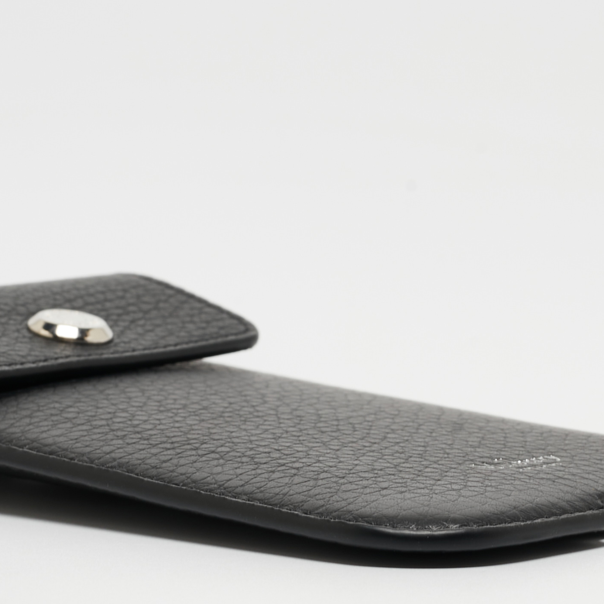 Mulberry Black Leather Strap Phone Case