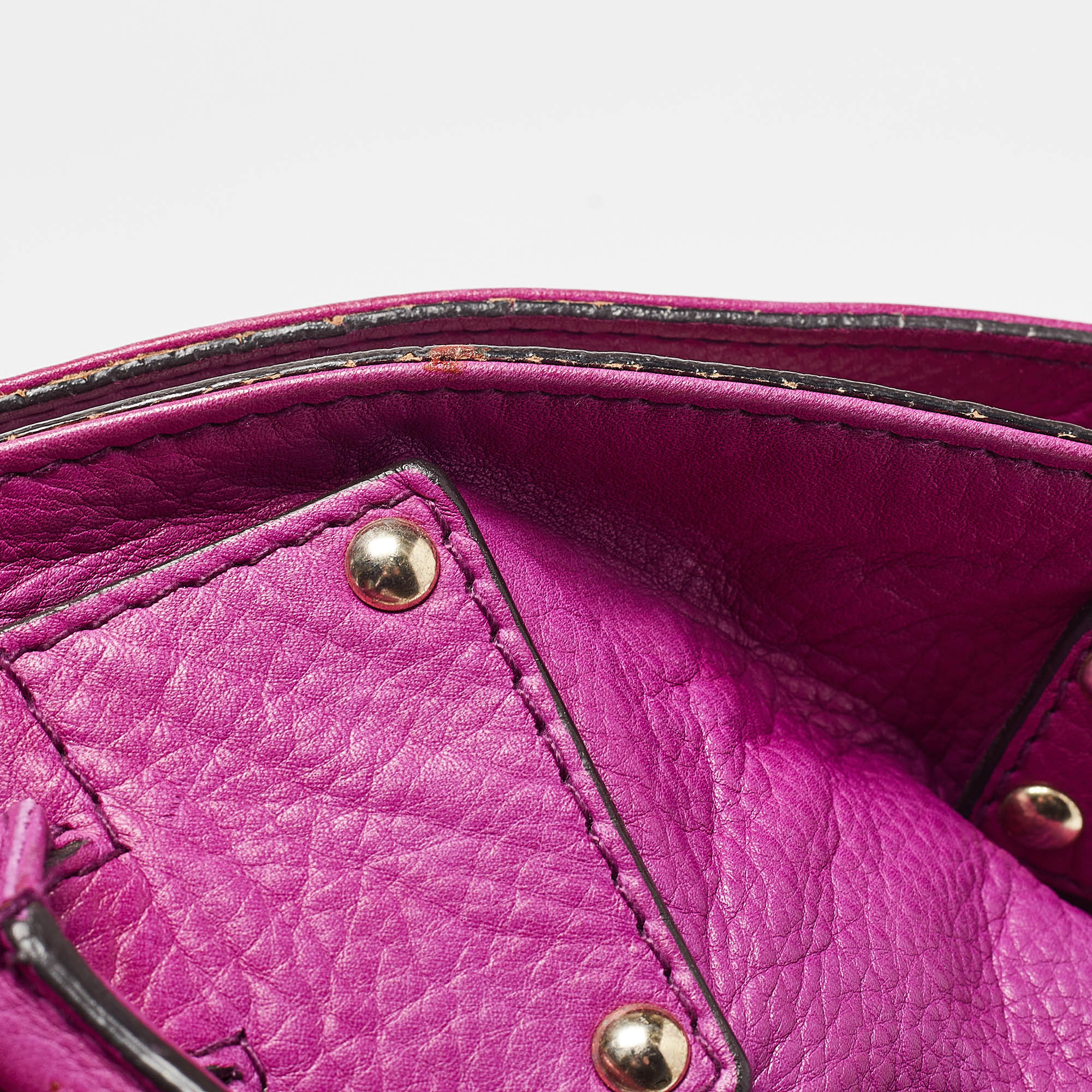 Mulberry Purple Leather North South Abigail Tote