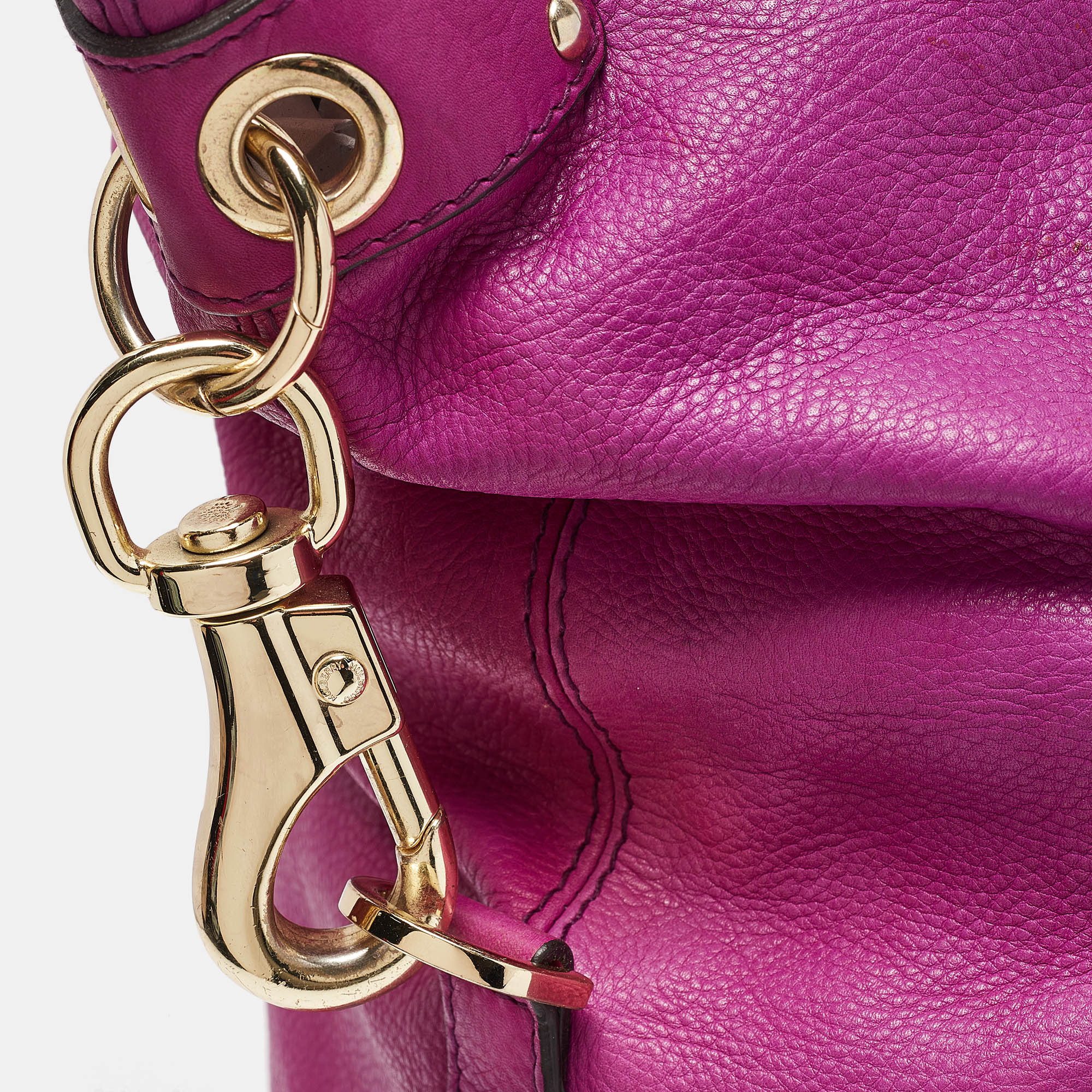 Mulberry Purple Leather North South Abigail Tote