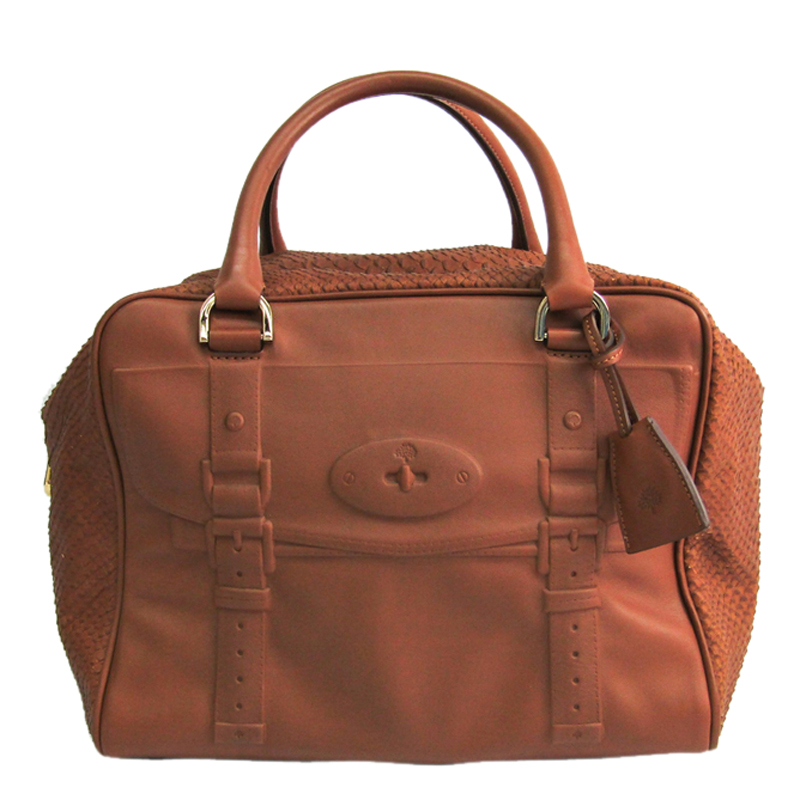 Image of Mulberry Brown Leather Satchel