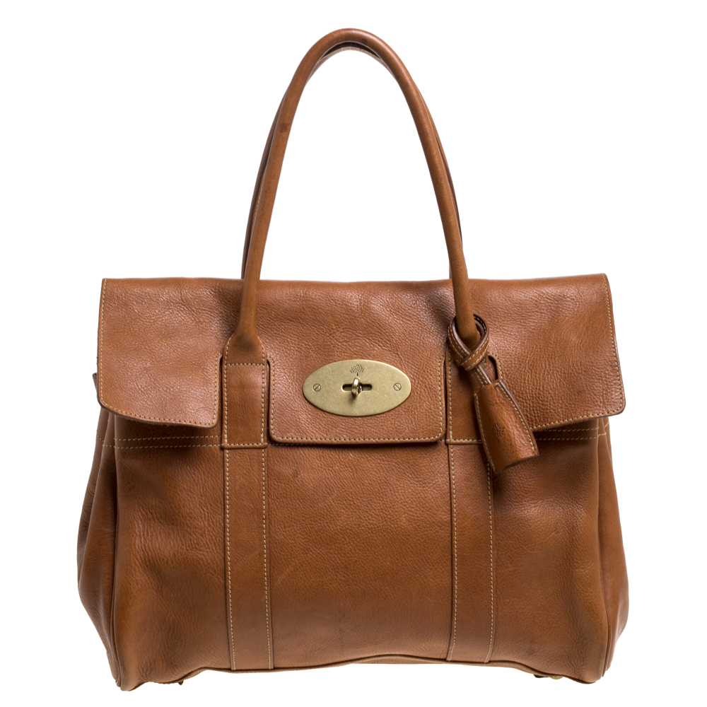 Image of Mulberry Brown Leather Bayswater Satchel