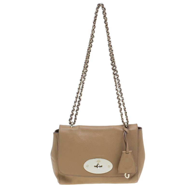 Image of Mulberry Tan Leather Small Lily Shoulder Bag