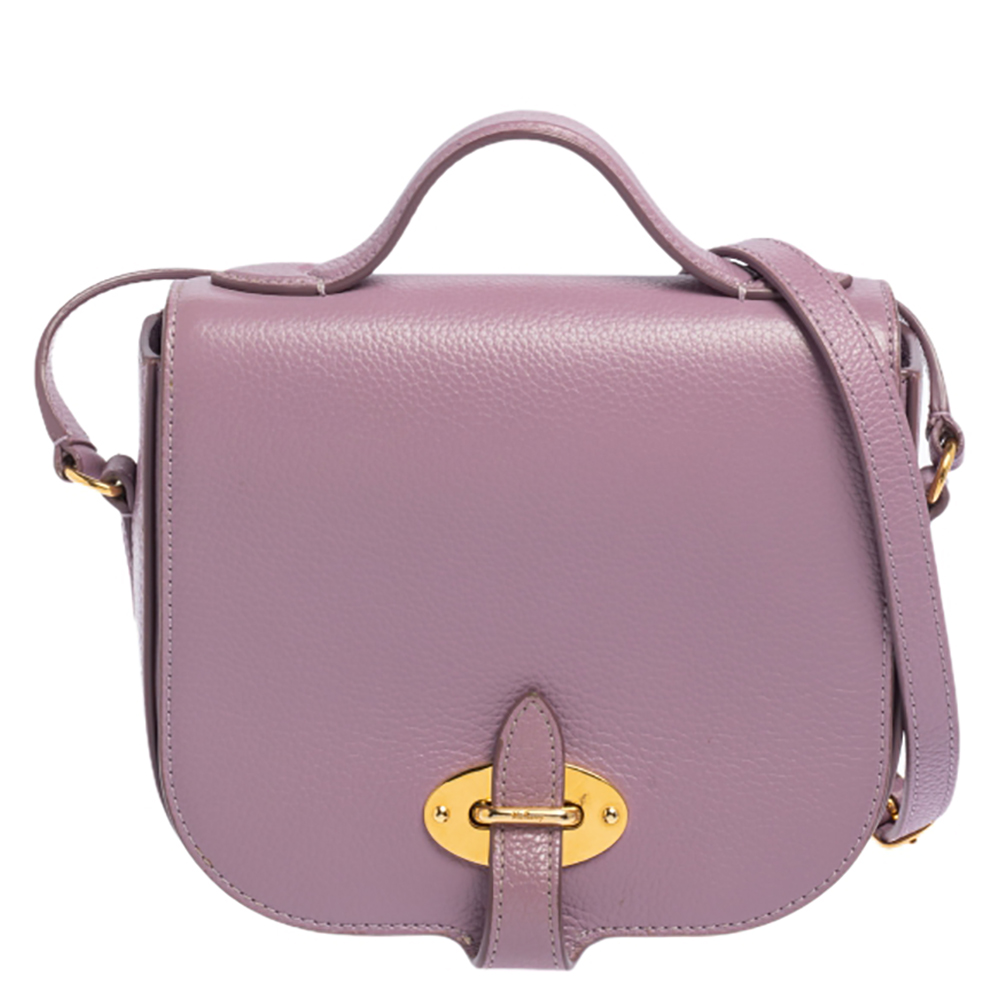 Mulberry Lilac Leather Tenby Crossbody Bag