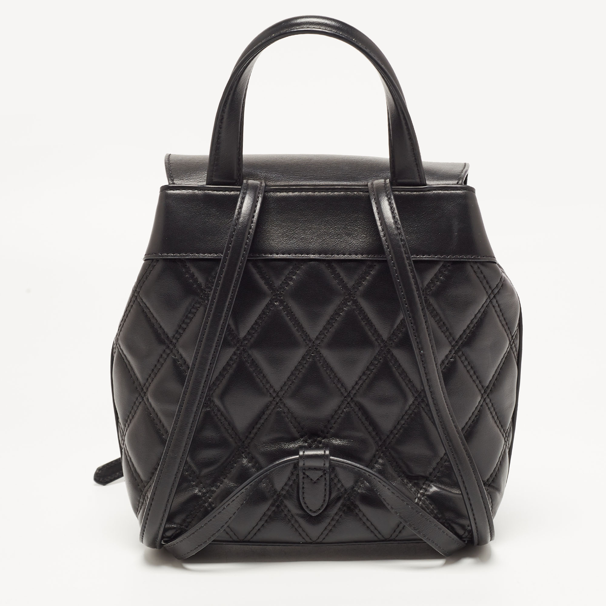 Mulberry Black Quilted Leather Mini Bayswater Backpack